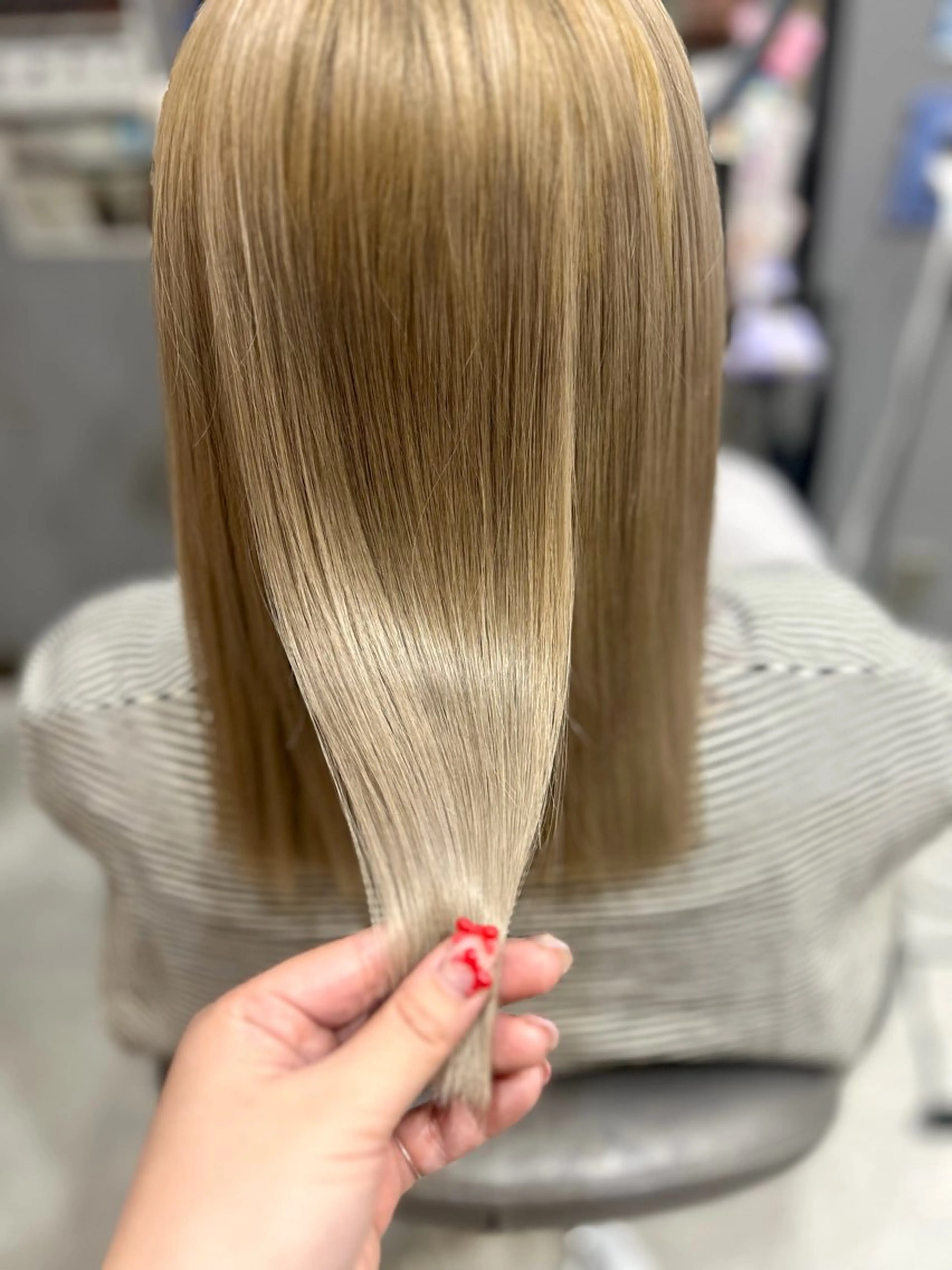 セミロング 髪質改善 トリートメント ヘアカラー トリートメント garden HAIR 北花田所属・garden HAIR 優月のヘアスタイル