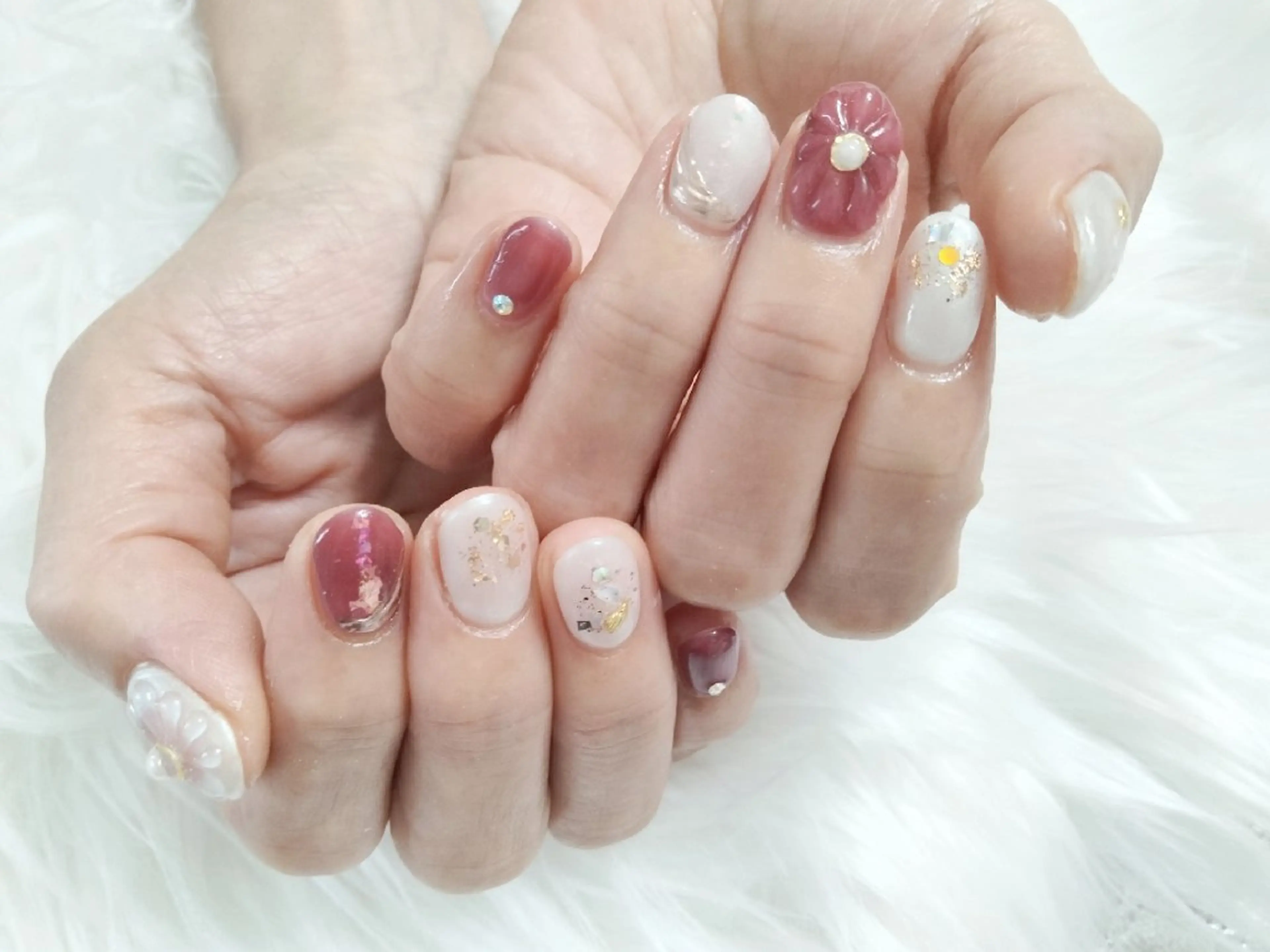 ネイル ジェルネイル パラジェル ハンドネイル ハンドケア Beaubie  nailサロンのネイルデザイン