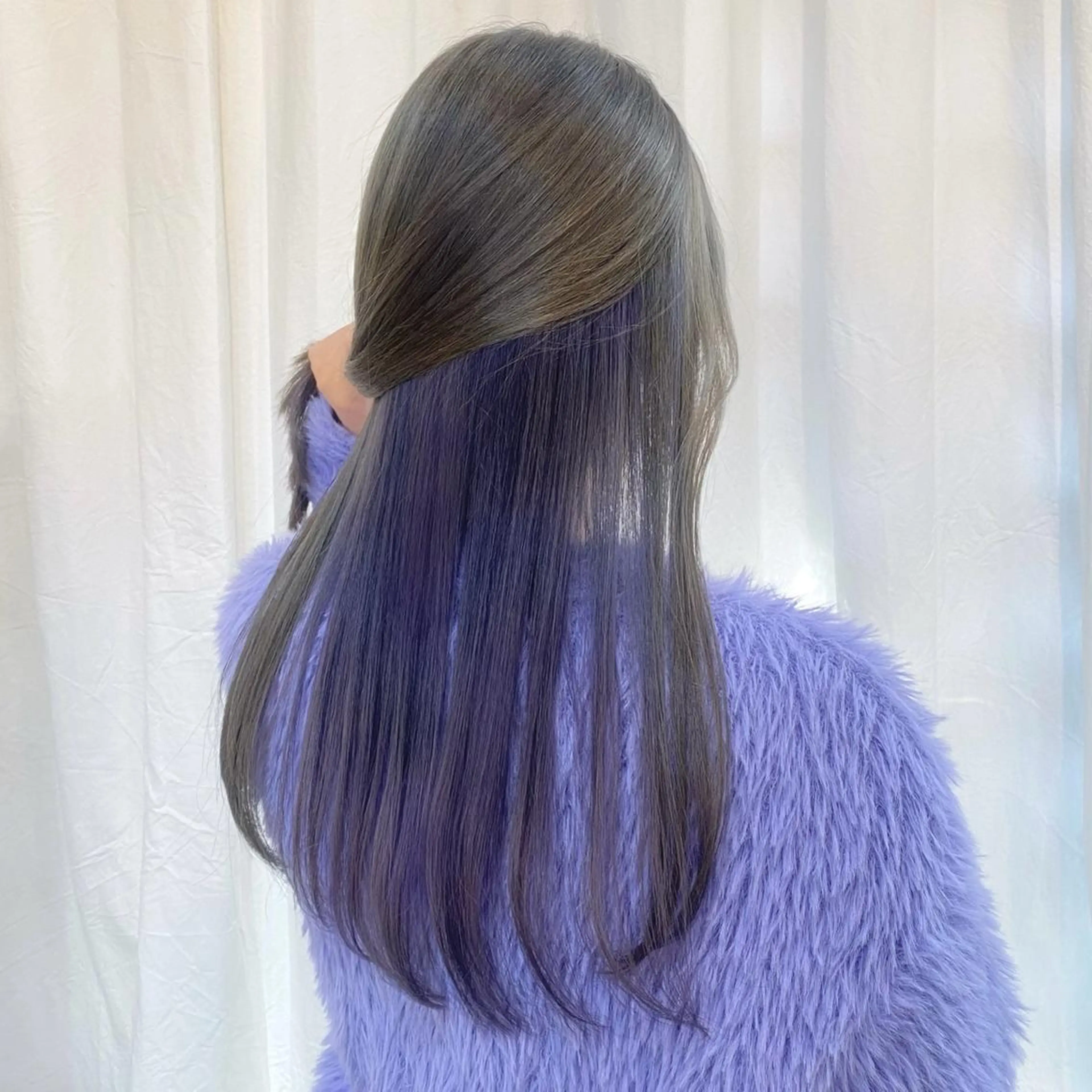 ロング カラー ブルーカラー グレージュ ラベンダーカラー ピンクカラー carelly 成増店所属・ツカハラ リリカ 👒柔らかカラー👒のヘアスタイル