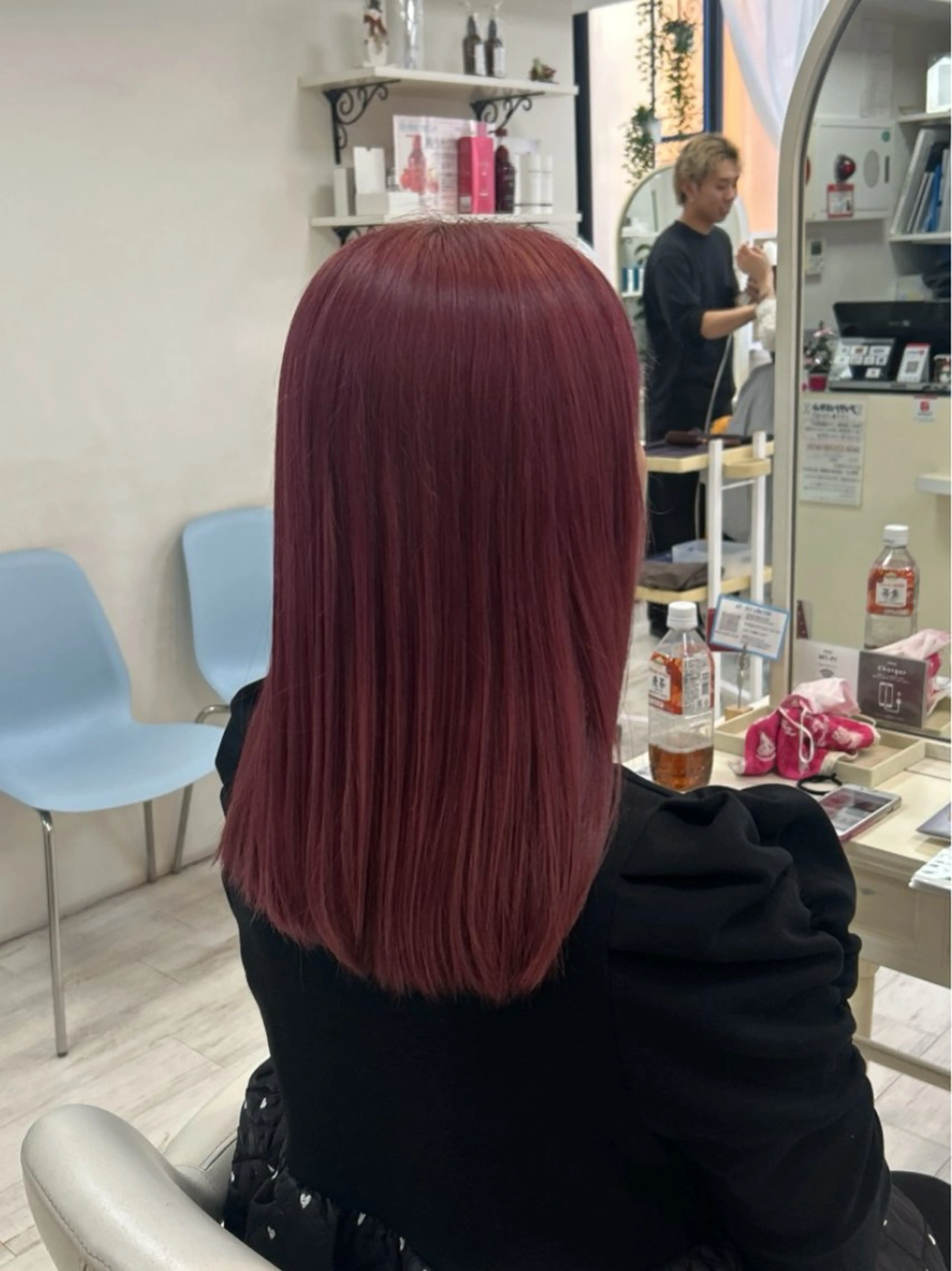 ロング カラー 小川 夏花のヘアスタイル