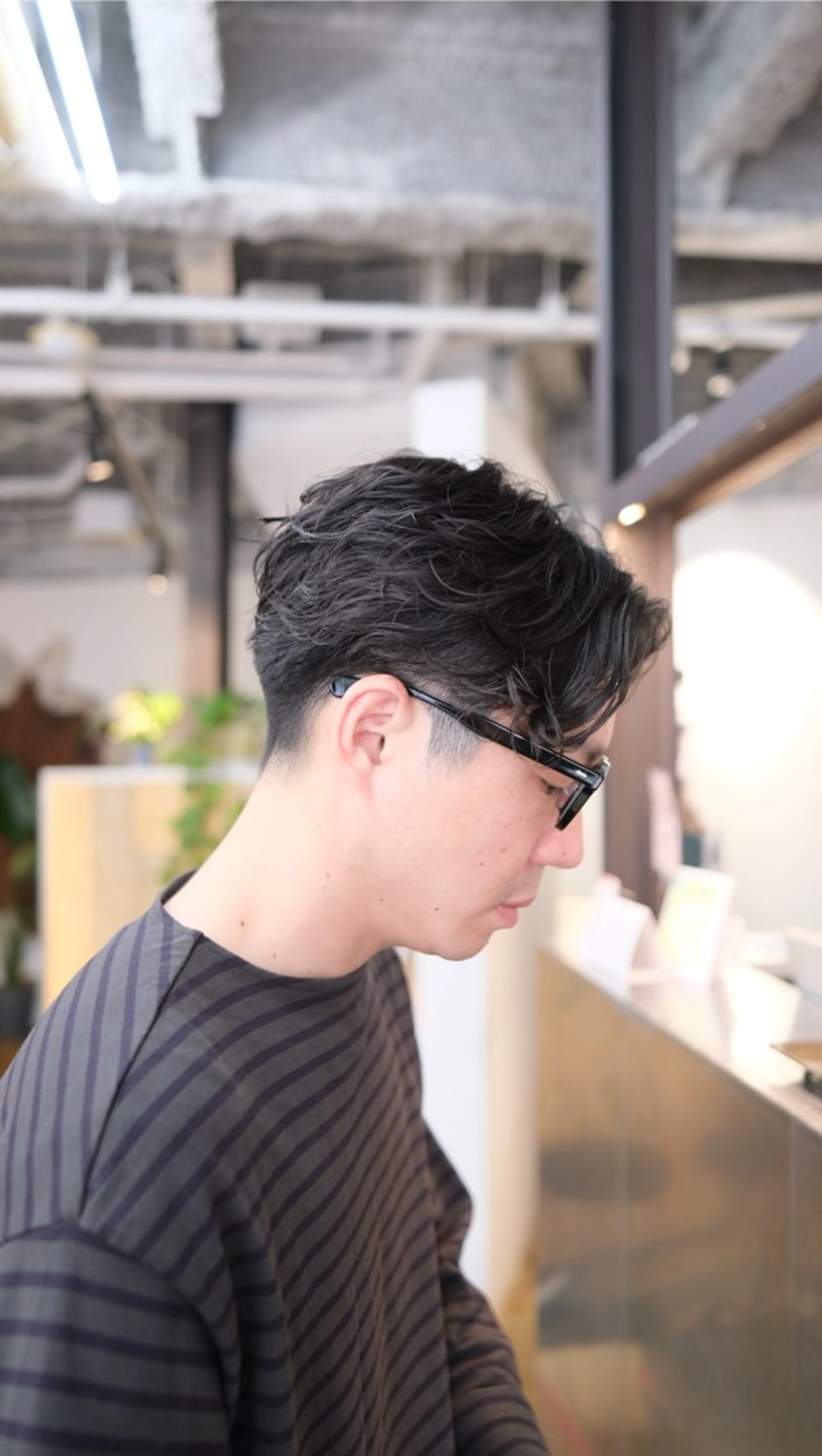 ショート パーマ メンズ フェザーパーマ メンズパーマ BELO/ yuzuのヘアスタイル