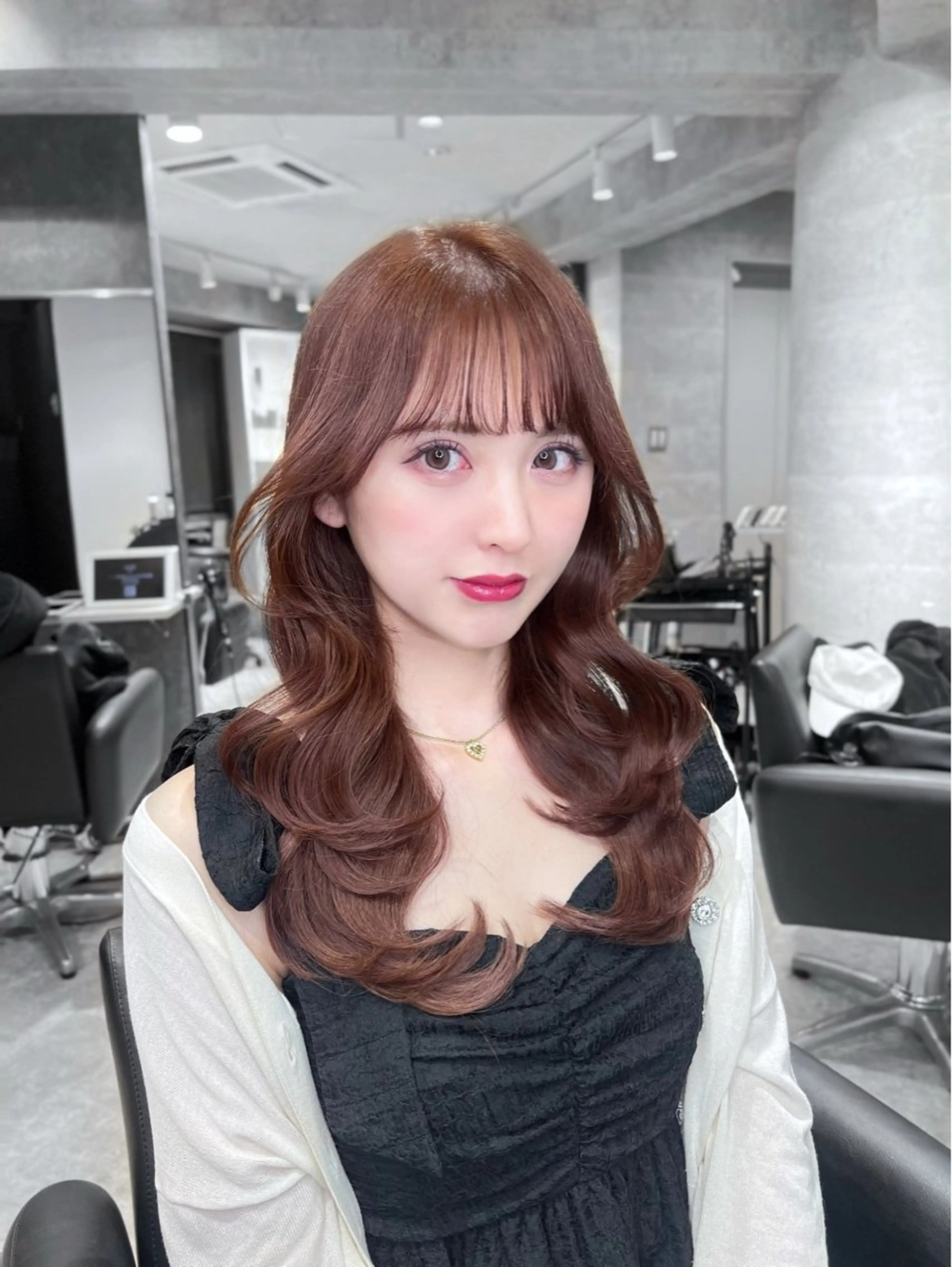 ロング ヘアアレンジ 韓国風ヘア レイヤーカット トリートメント 🏅韓国ヘア/新宿/ レイヤー/KSukeのヘアスタイル