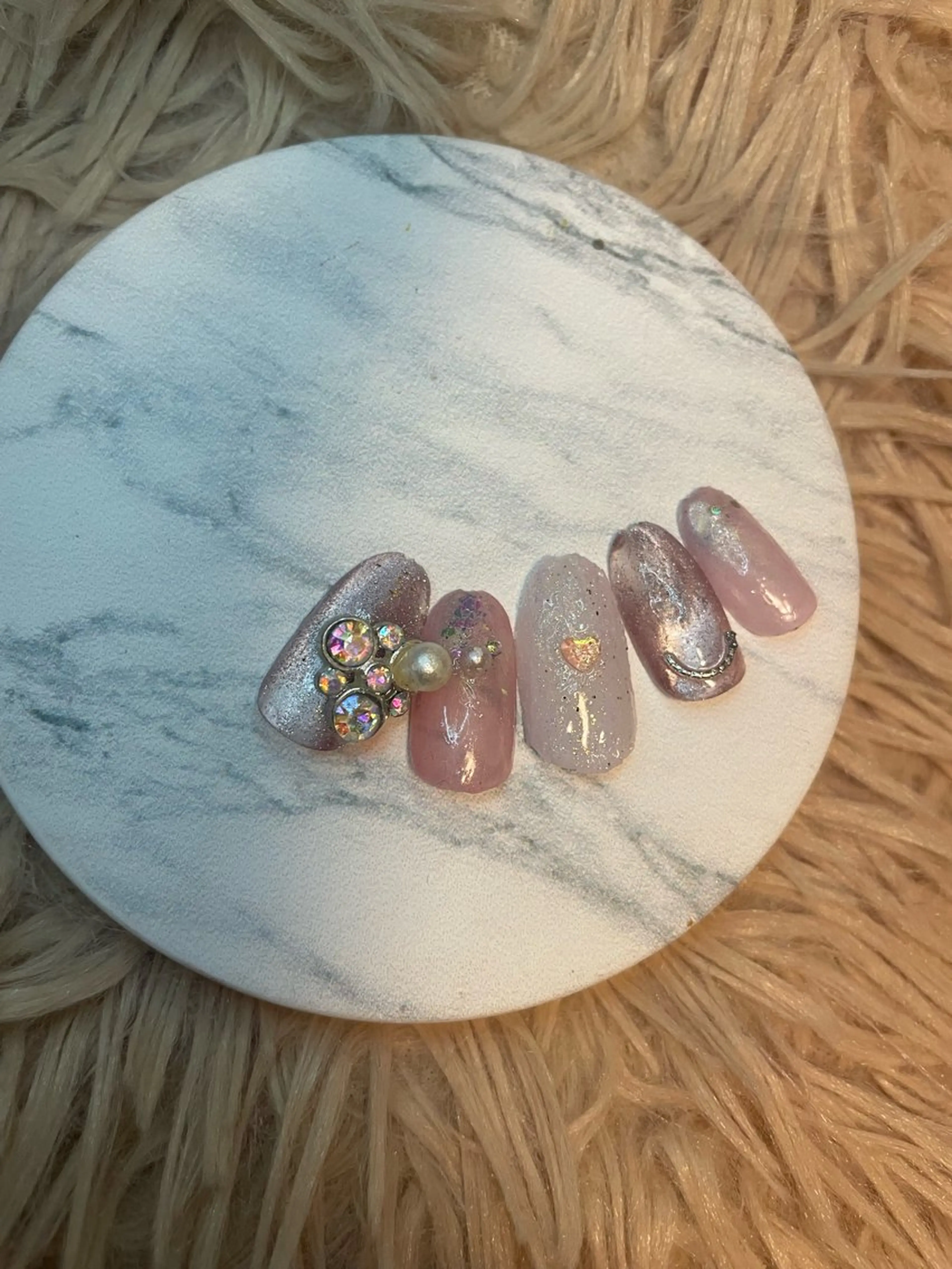 ネイル オーロラネイル ジェルネイル マグネットネイル NAIL★M 真紀のネイルデザイン