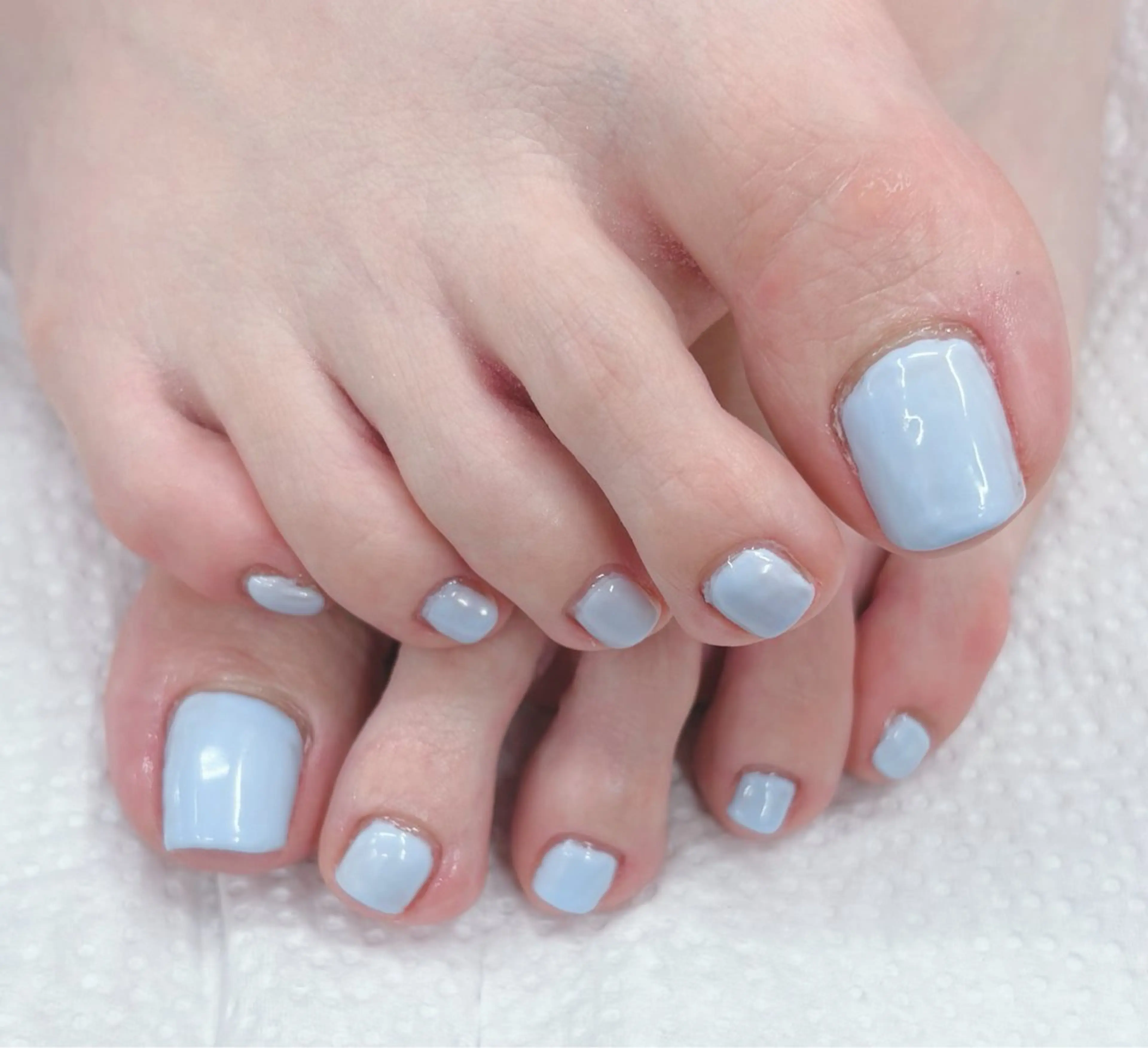 ネイル 水色 ワンカラーネイル 春ネイル ハンドネイル 宮嶋 邦佳のネイルデザイン