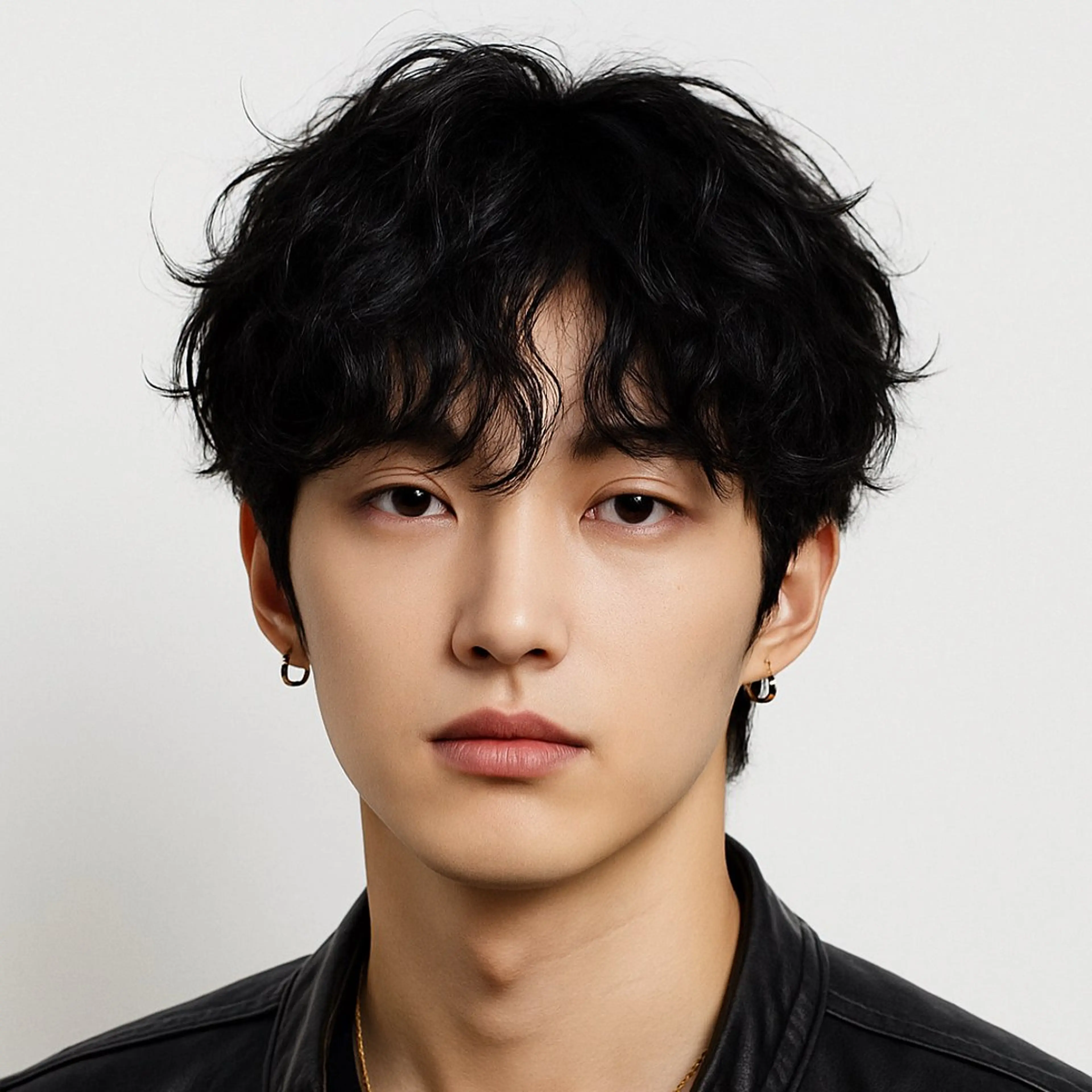 メンズ センターパート メンズパーマ 学生（メンズ向け） カット パーマ ヘアセット 表参道フェザーパーマ ニュアンスパーマのヘアスタイル