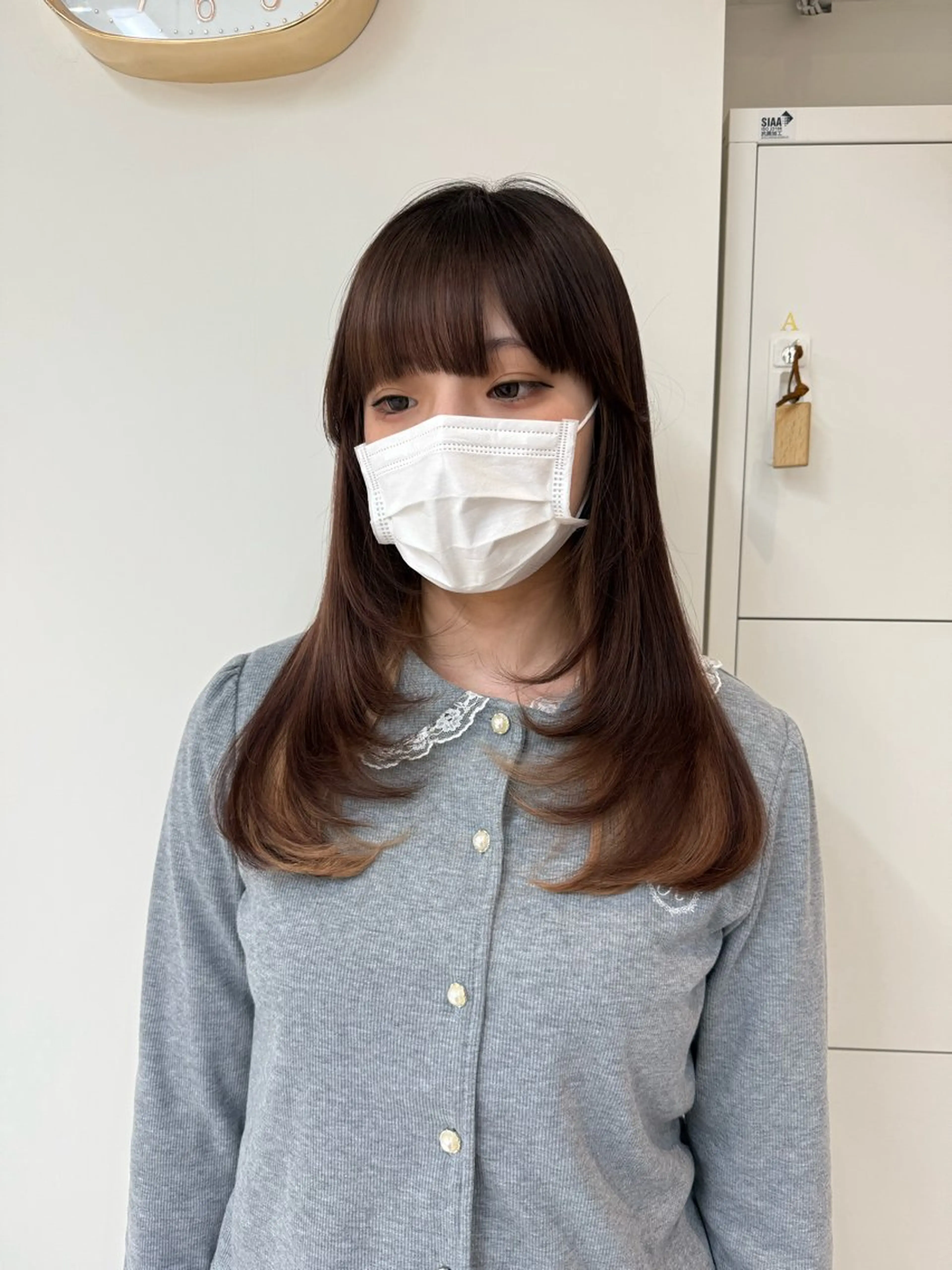 セミロング レイヤーカット カラーモデル募集中 Rei🐈‍⬛/大宮のヘアスタイル