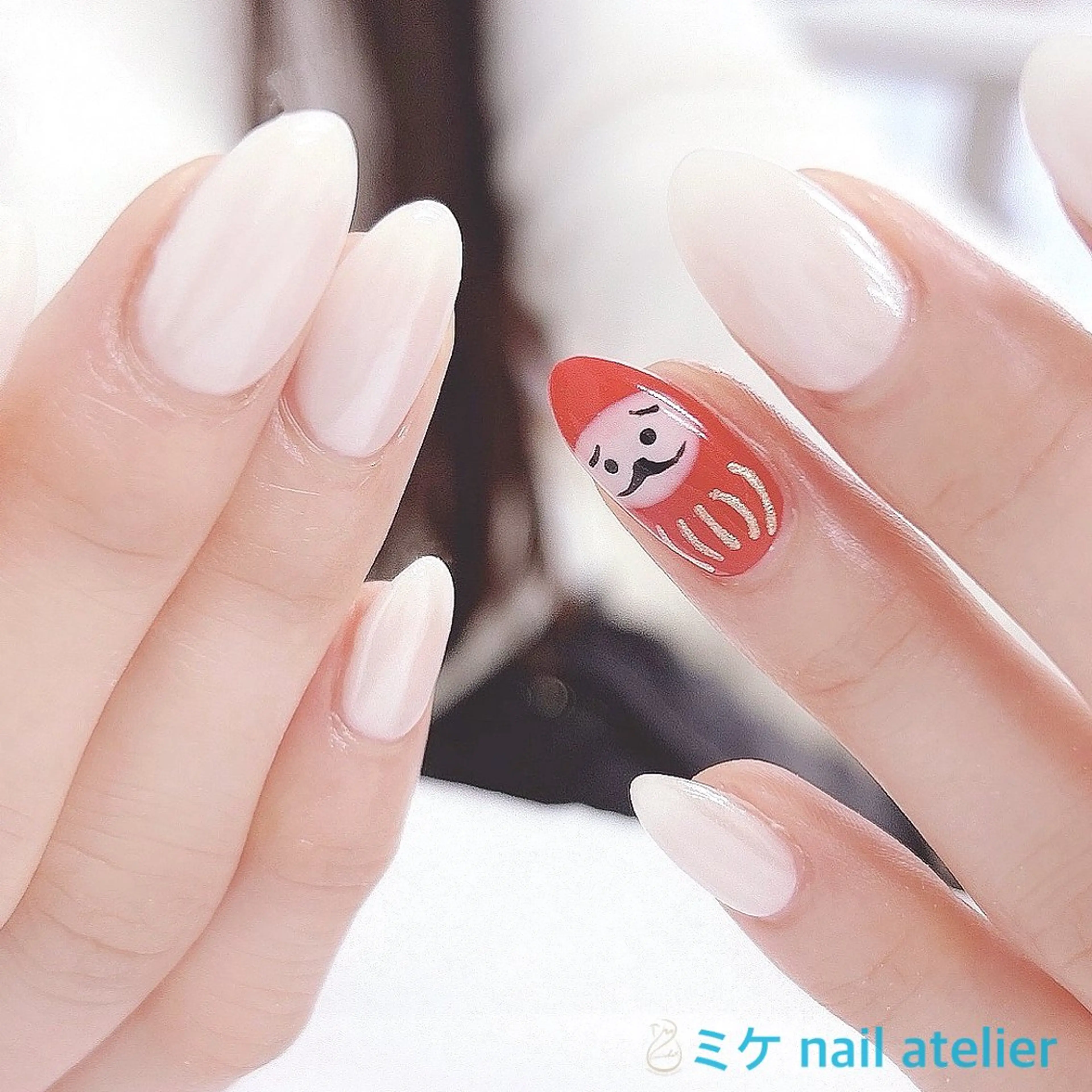 ネイル アートネイル ジェルネイル ミラーネイル ワンカラーネイル ホワイト ハンドネイル h. rikaのネイルデザイン