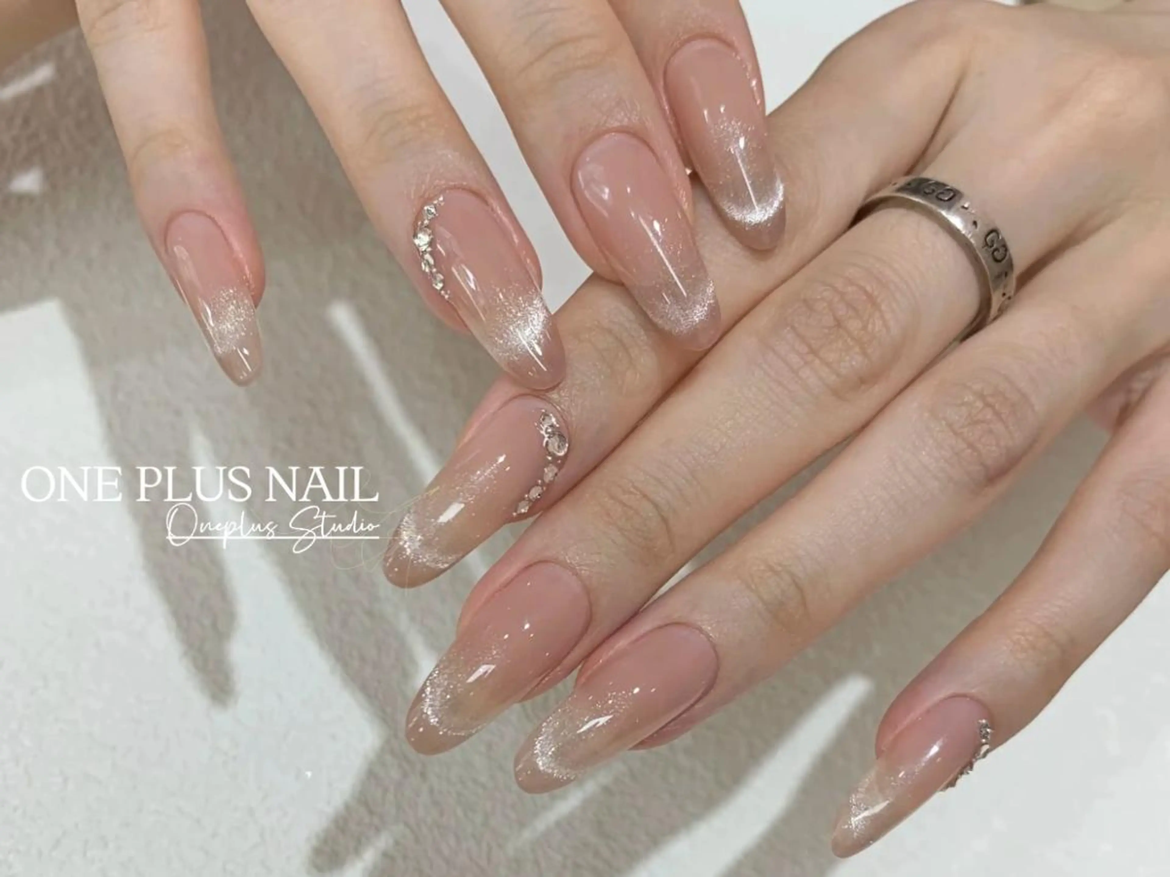 ネイル アートネイル オーロラネイル ガーリー キラキラネイル 韓国ネイル haruka 🧸のネイルデザイン