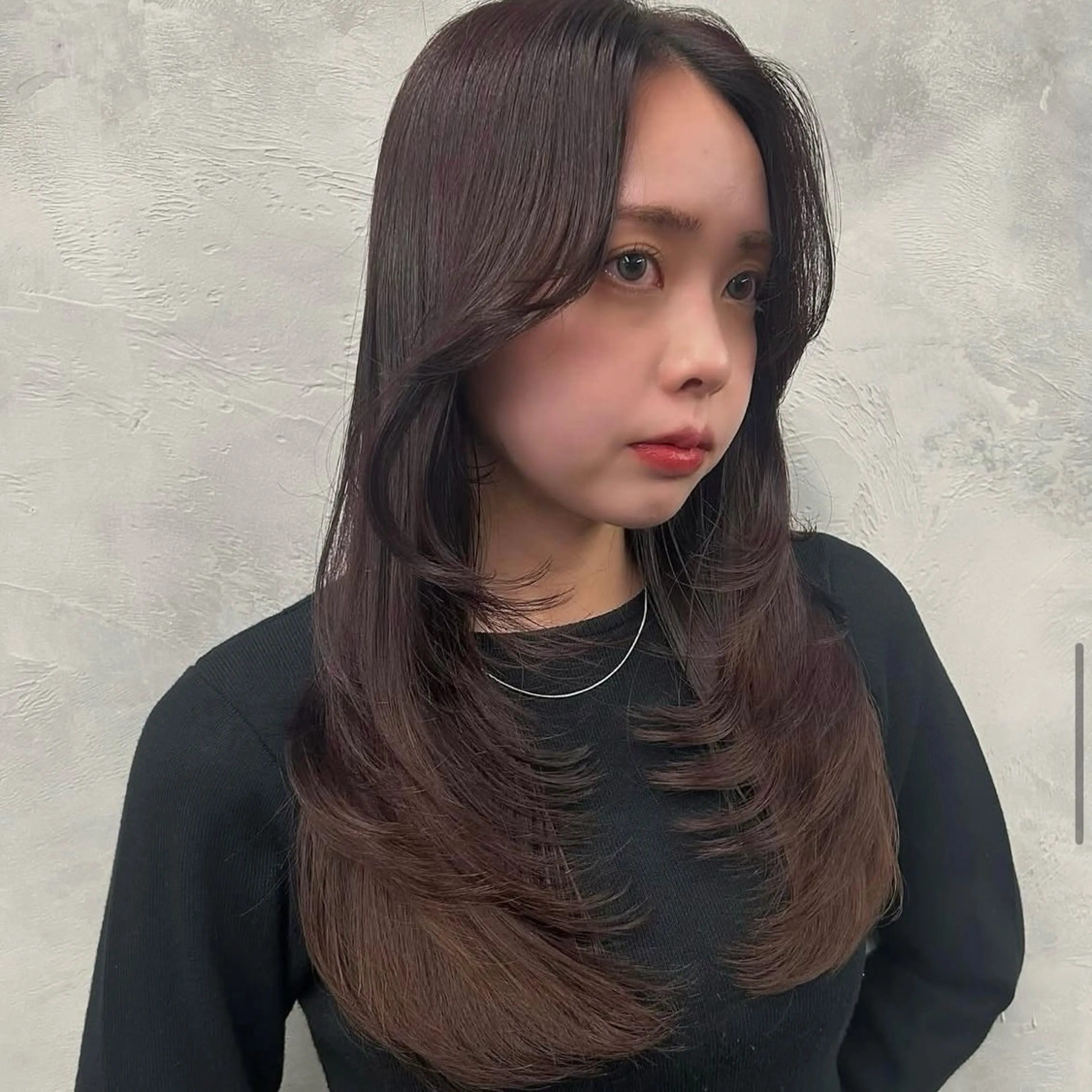 【✨️人気No. 1施術✨】簡単スタイリングレイヤーカット＆艶カラー＆トリートメントの写真