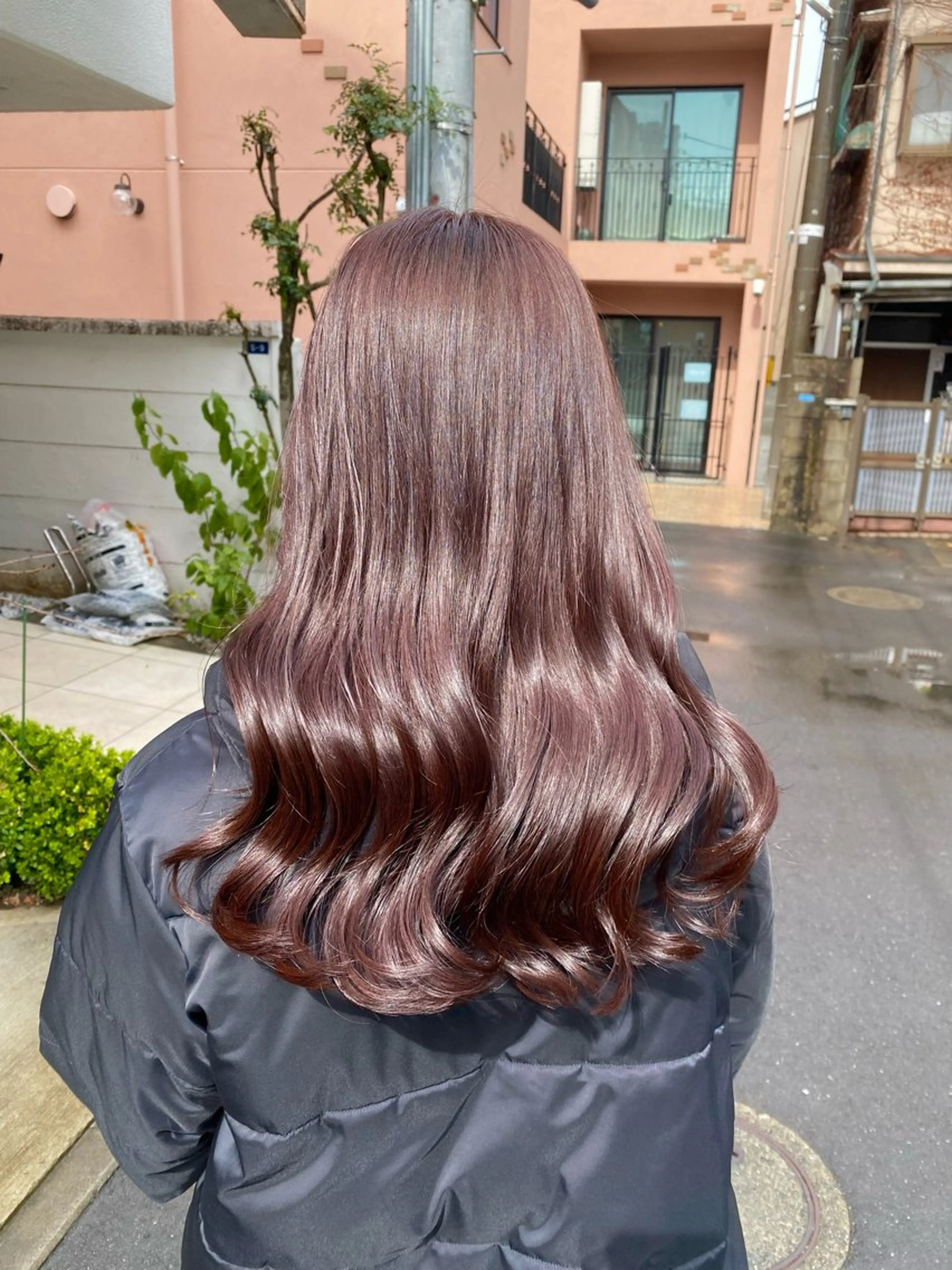 セミロング カラー ラベンダーカラー ラベンダーピンク ピンクカラー カット ヘアカラー トリートメント グレージュ/透明感/ 韓国ヘア/RISAのヘアスタイル