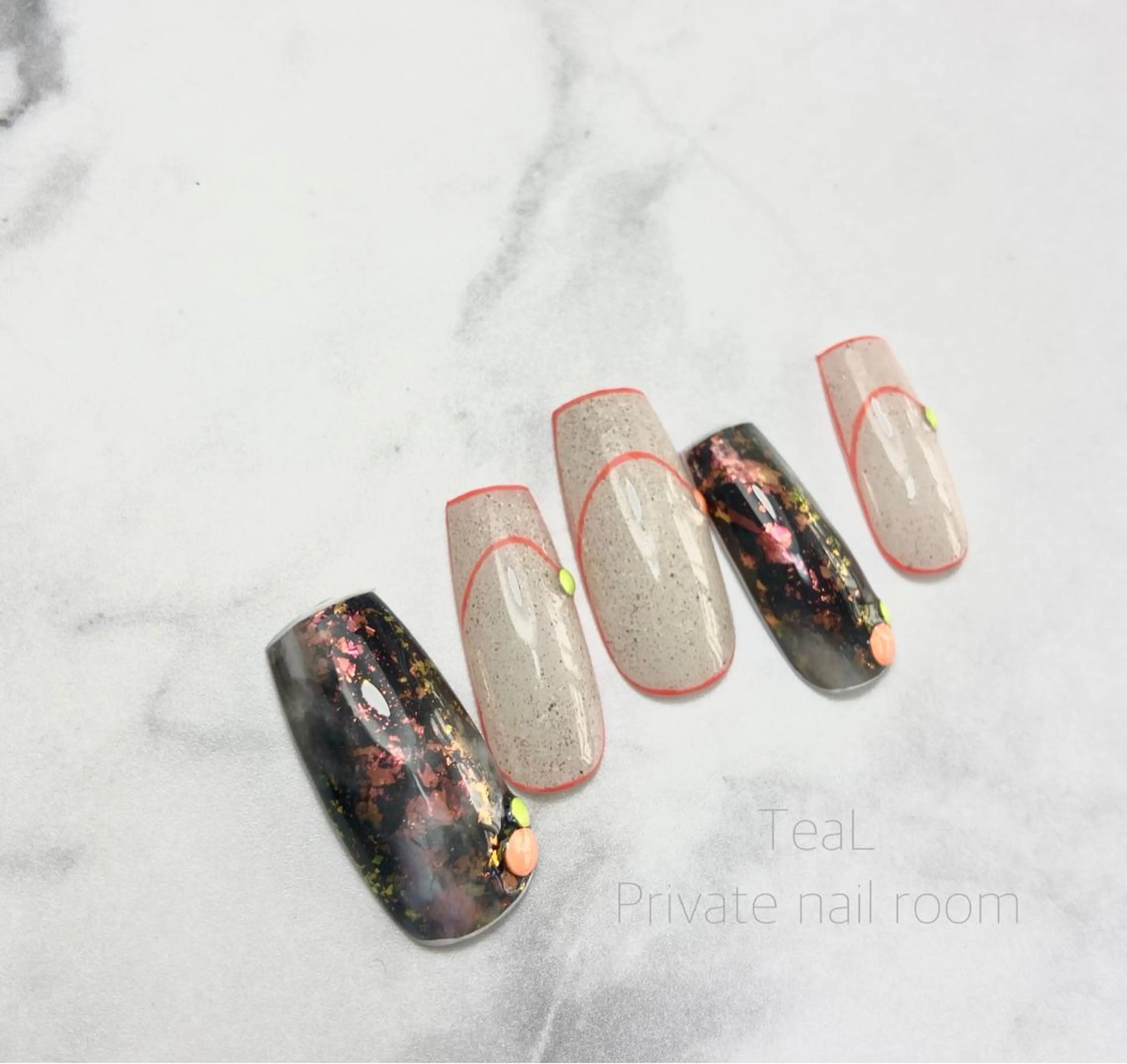 ネイル ハンドネイル TeaL nailのネイルデザイン