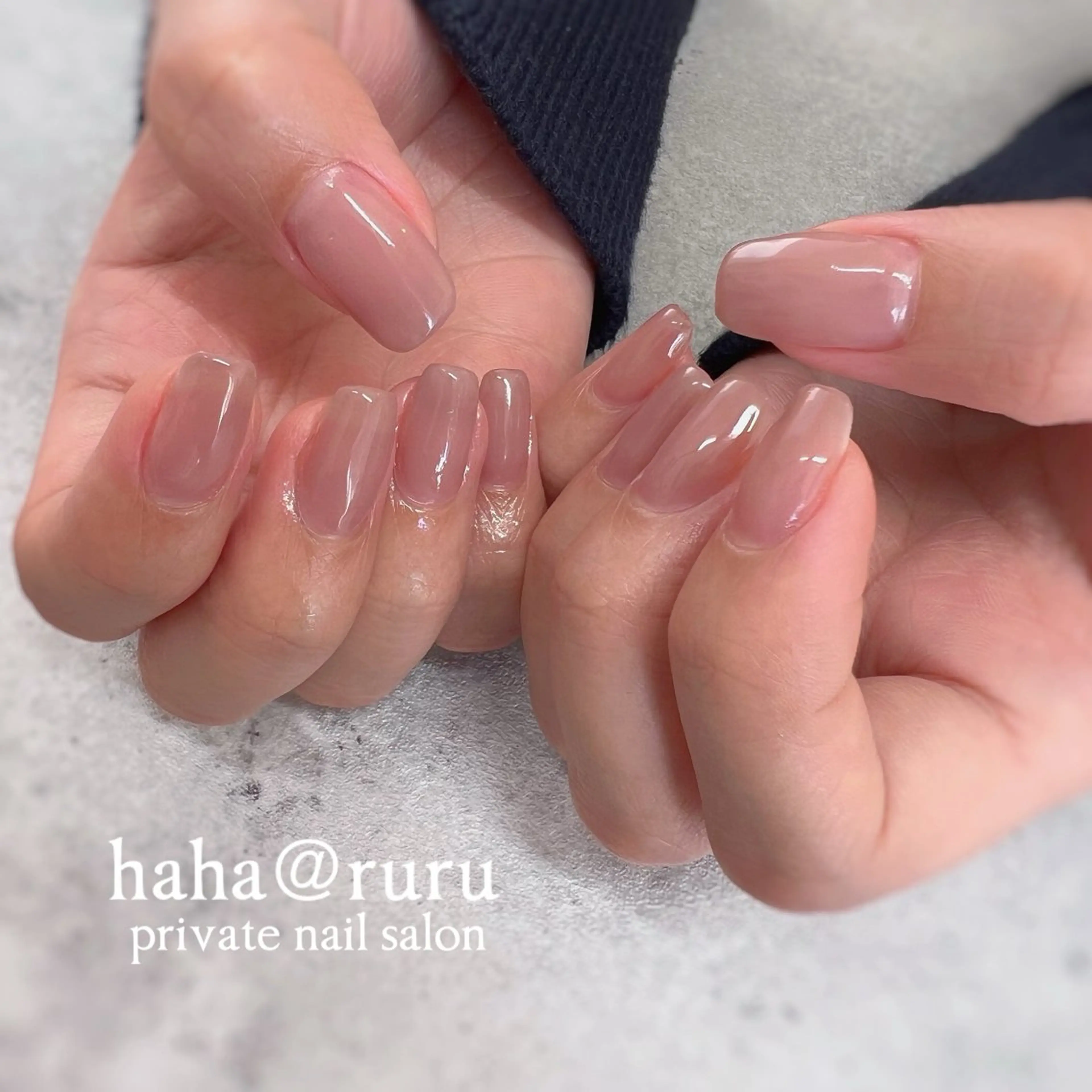 ネイル ワンカラーネイル haha@ ruruのネイルデザイン