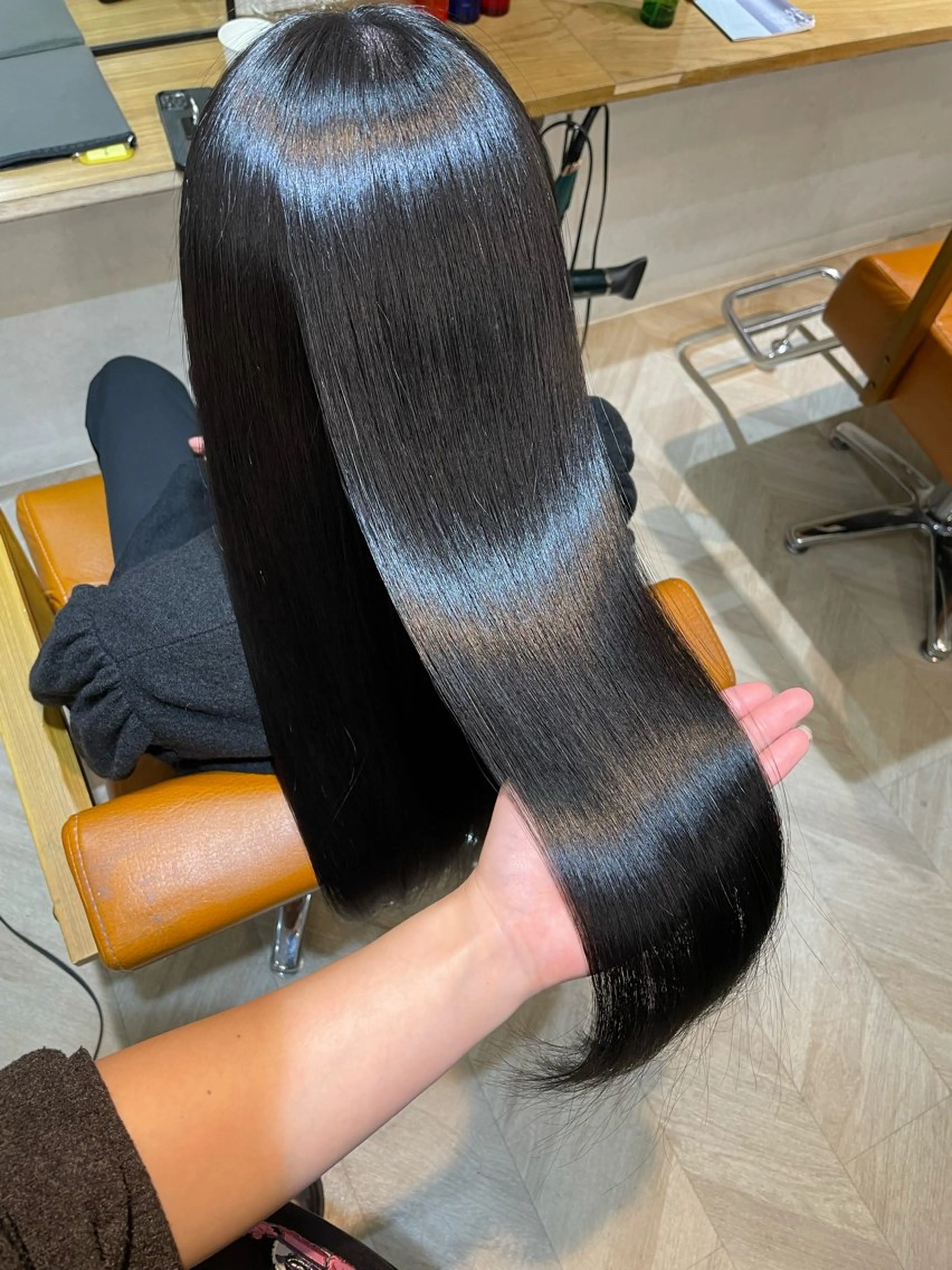 ロング カラー ヘアカラー トリートメント ヘッドスパ 髪質改善/縮毛矯正 アンナ🍊のヘアスタイル