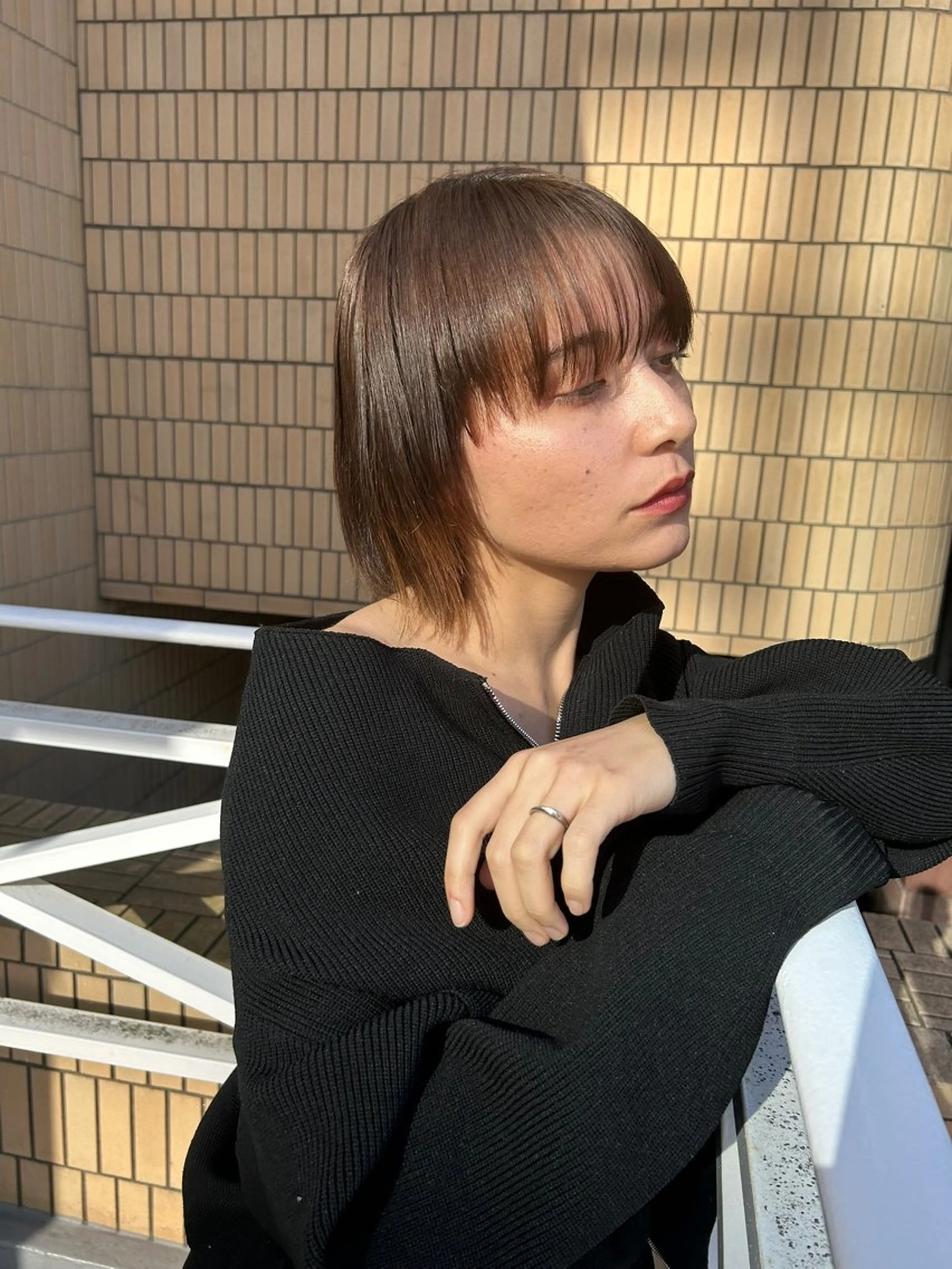 ショート カラー カット ヘアカラー トリートメント ショート/ボブ専門 宮脇美奈/南船場のヘアスタイル