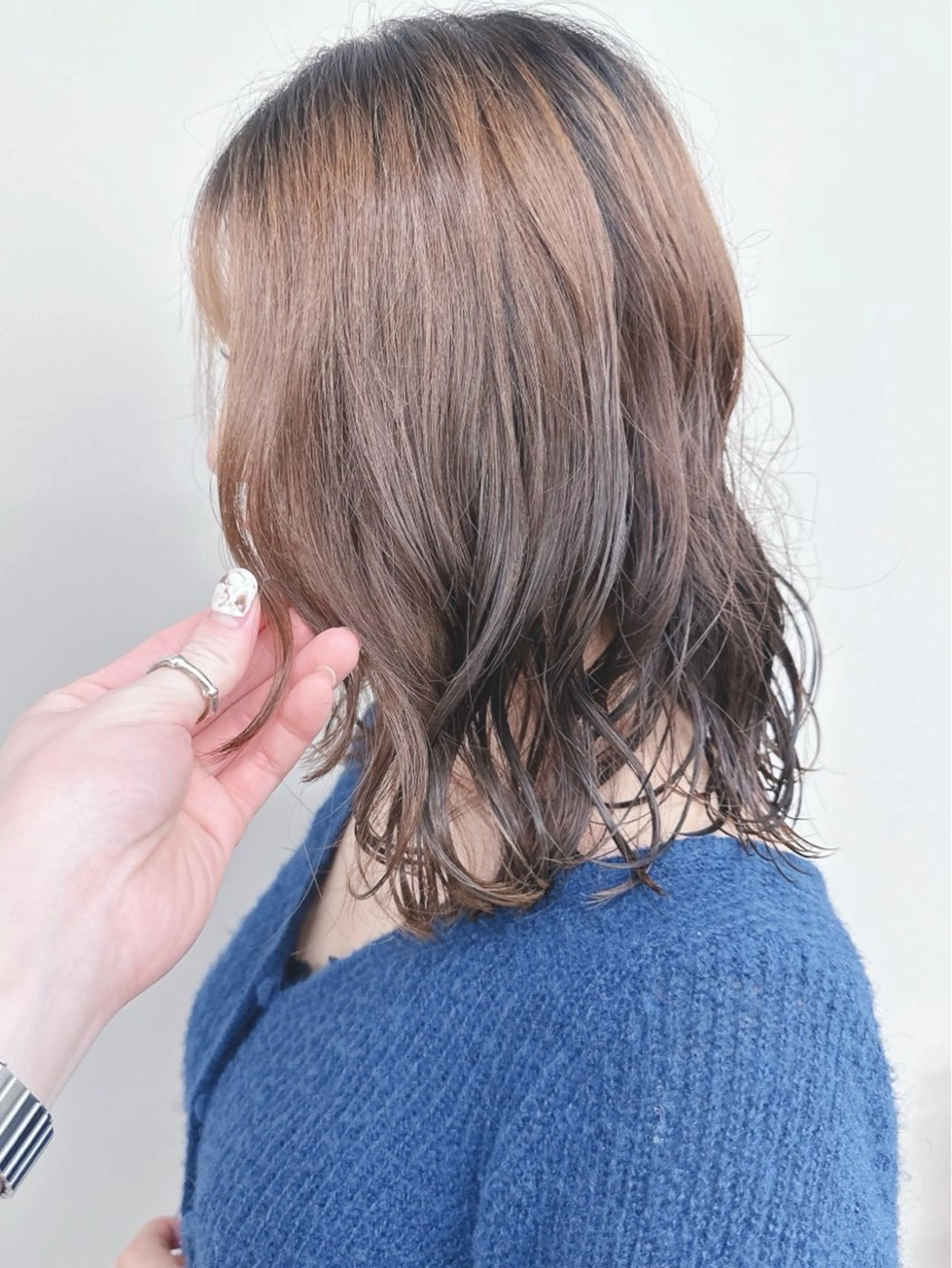 ミディアム パーマ カット パーマ 小顔ボブ/お悩み解決 /ボブパーマ/とういのヘアスタイル