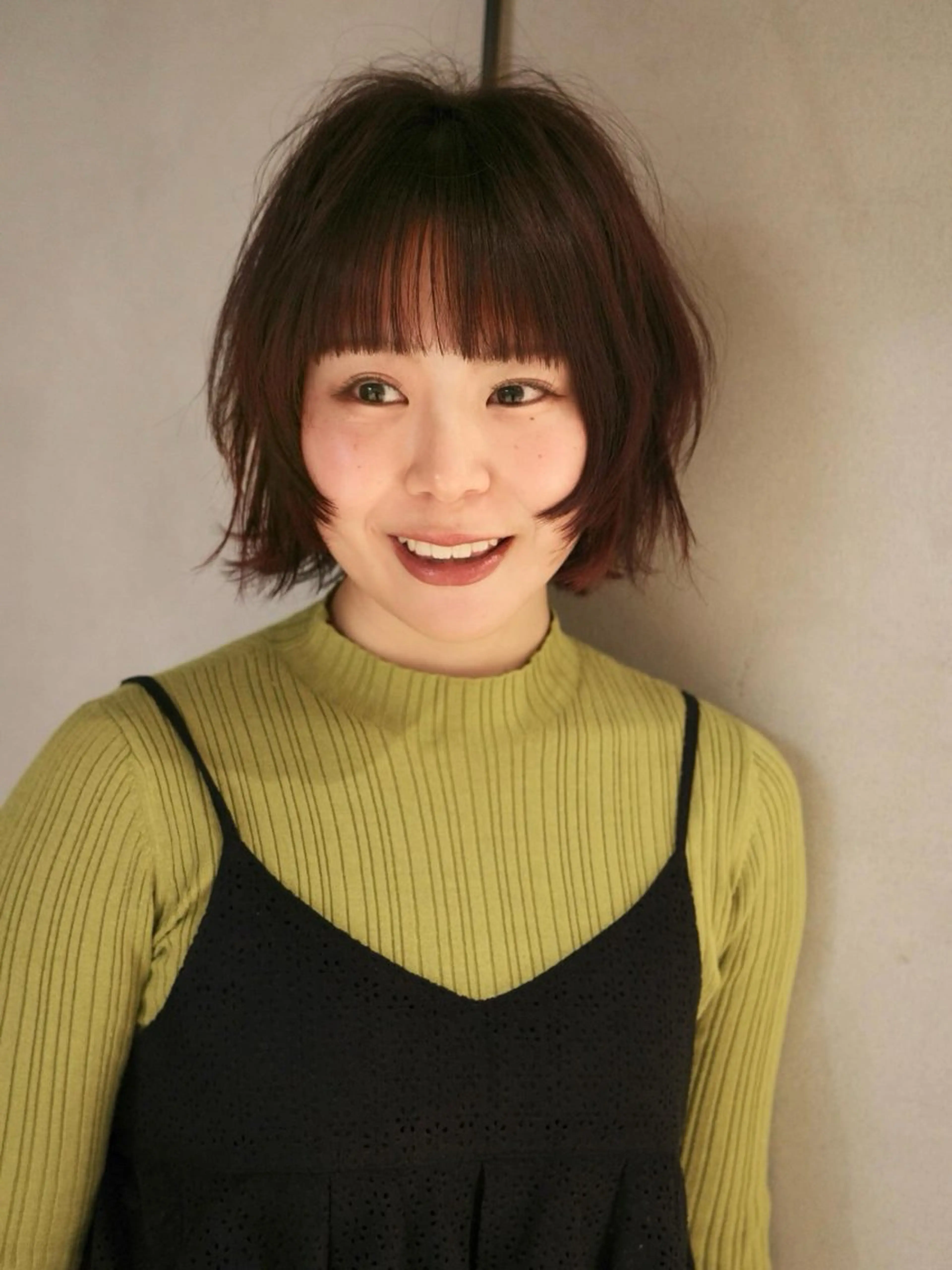 ショート ボブレイヤー ボブ レイヤーカット カット ヘアカラー KITE AYUMIのヘアスタイル