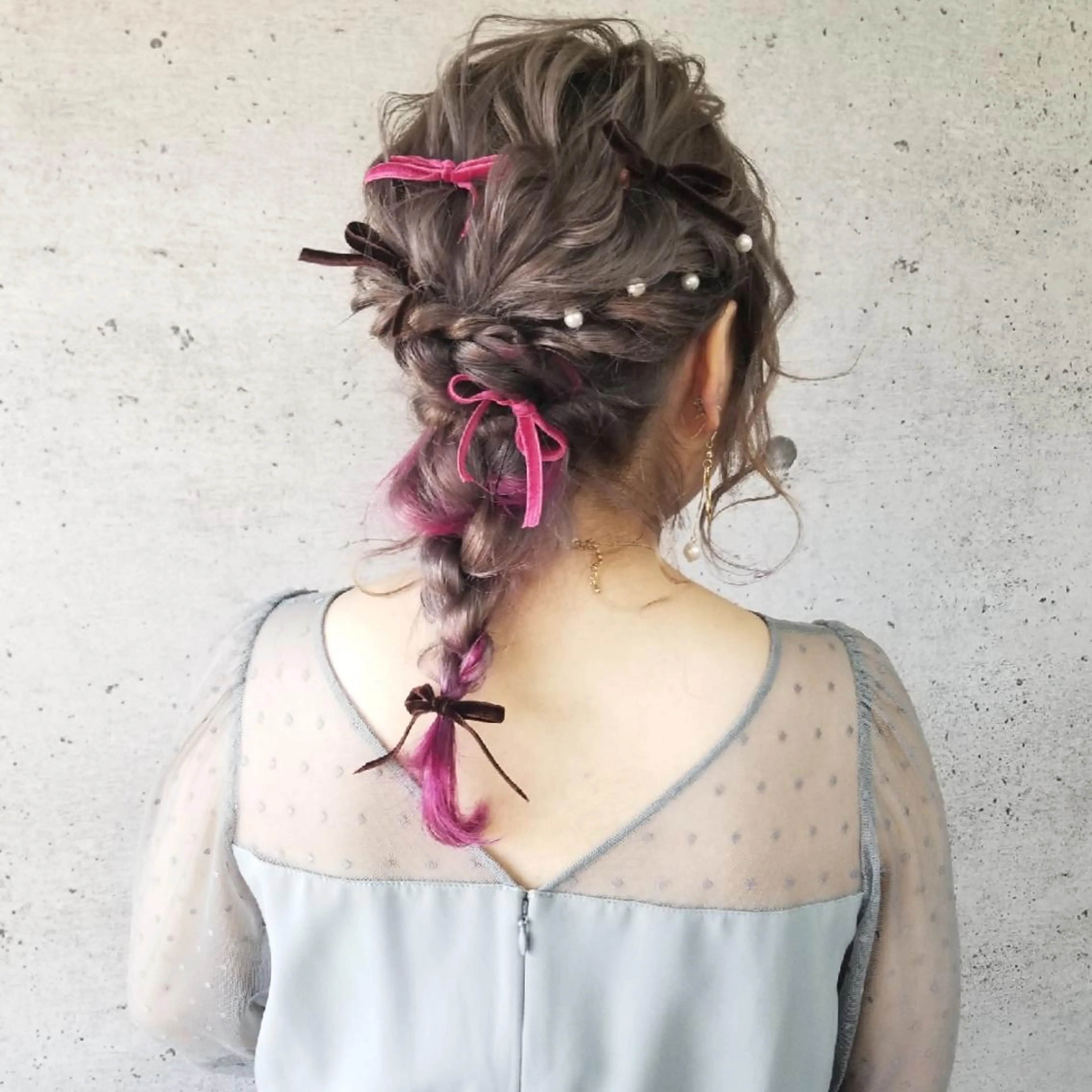 セミロング ヘアアレンジ Day＆Night所属・Day&Night [店長]Chiakiのヘアスタイル