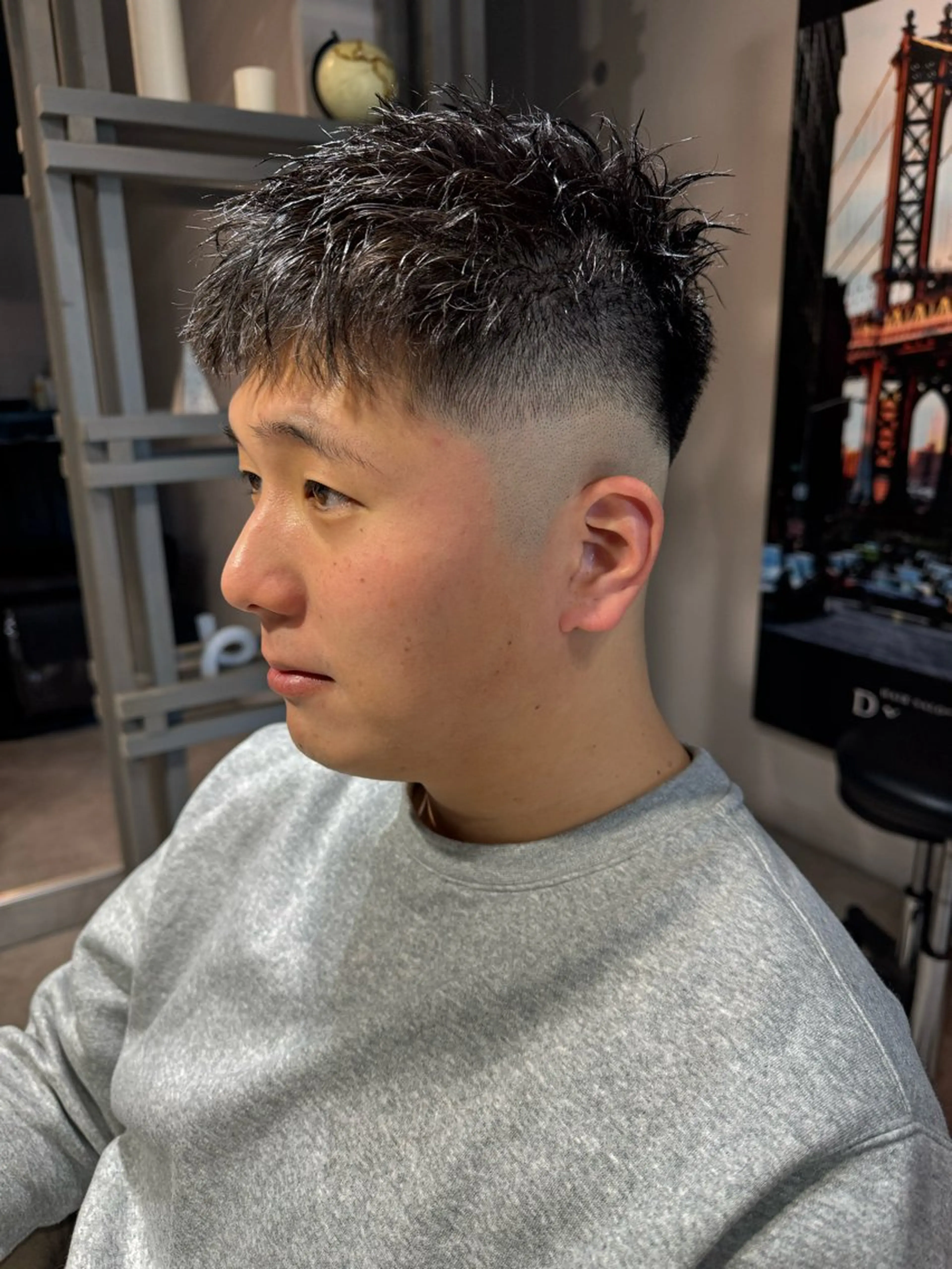 ショート パーマ メンズ フェードカット カット ヘッドスパ Dxxxx III所属・女性目線の大人 メンズ*Ayakaのヘアスタイル