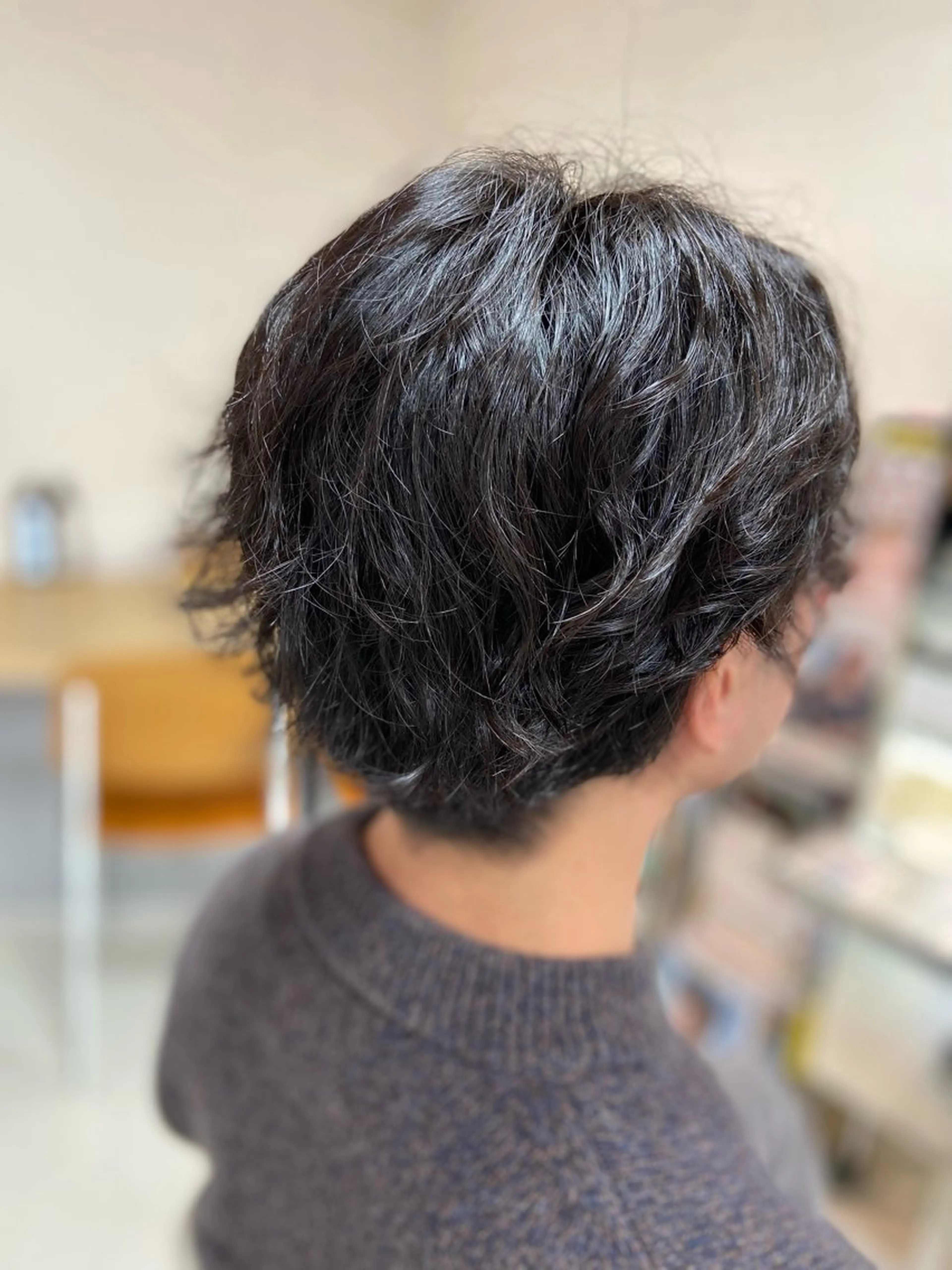 パーマ メンズ カット パーマ 菊地 美憂のヘアスタイル