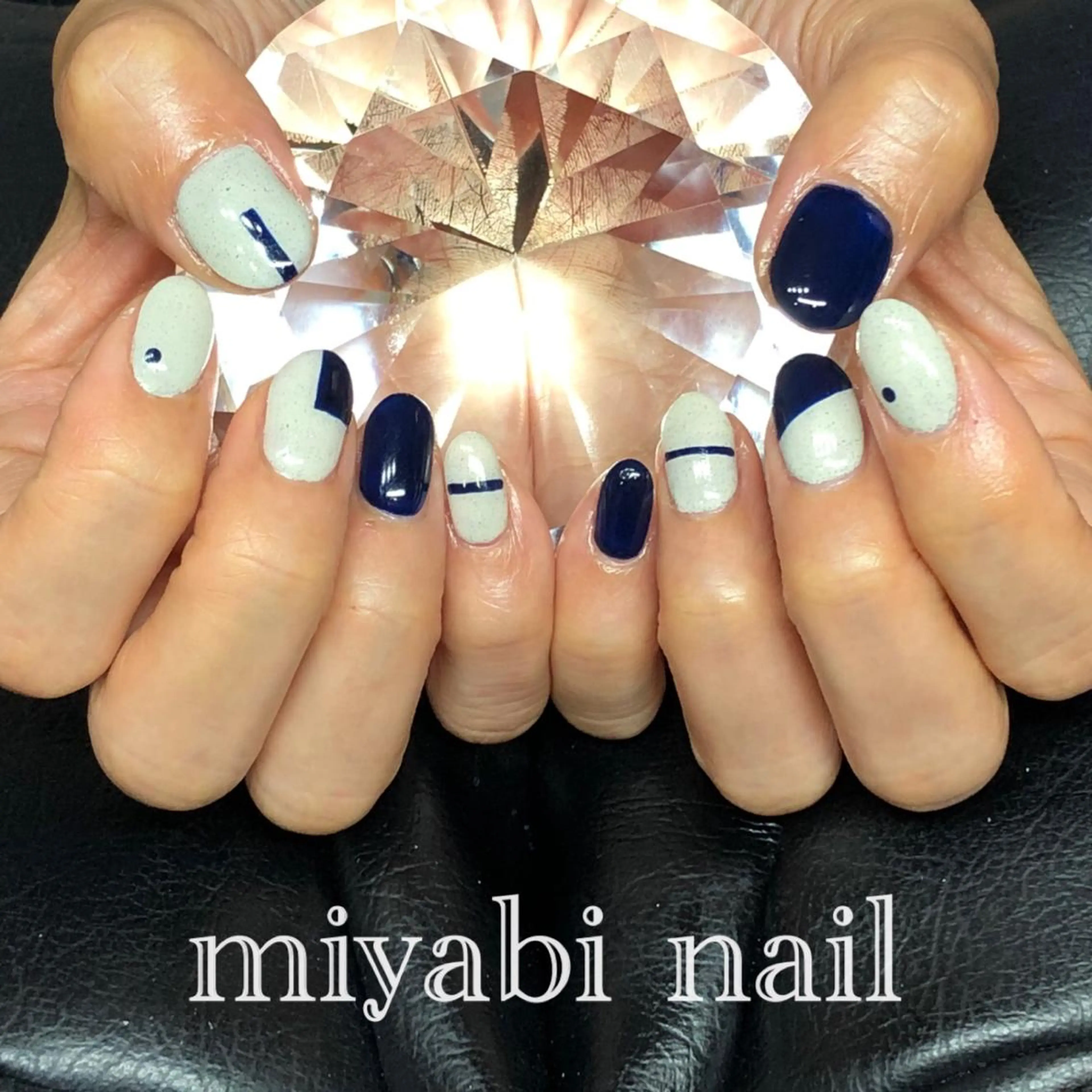 ネイル アートネイル ドット ジェルネイル 韓国ネイル 持ち込み ハンドネイル miyabi nail 桂川駅近くのネイルデザイン