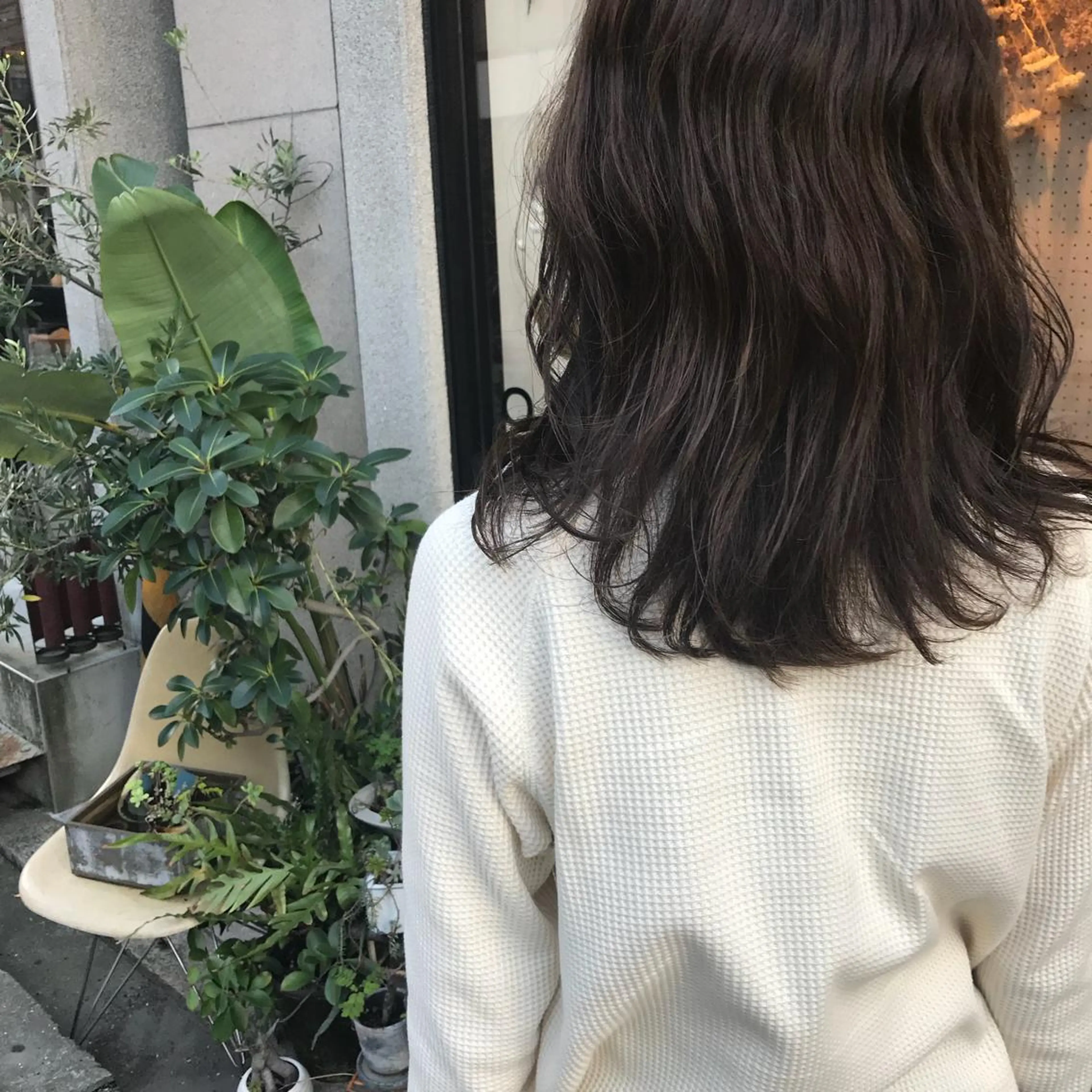 セミロング カラー 艶髪color💎髪 質改善ストレート大吉のヘアスタイル