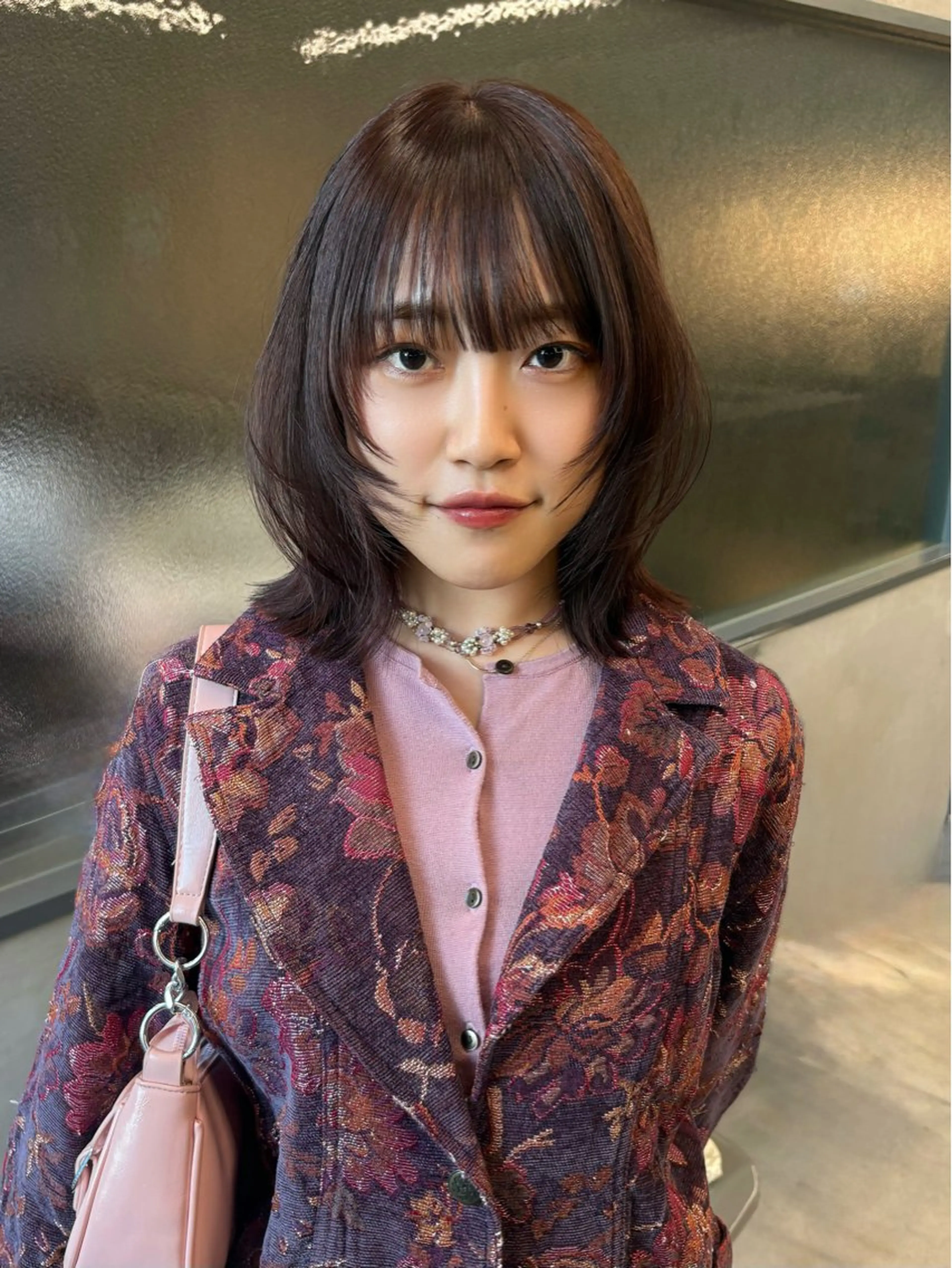 【平日割💗】顔まわりカット+ワンカラー+クイックケア/レイヤー/韓国の写真