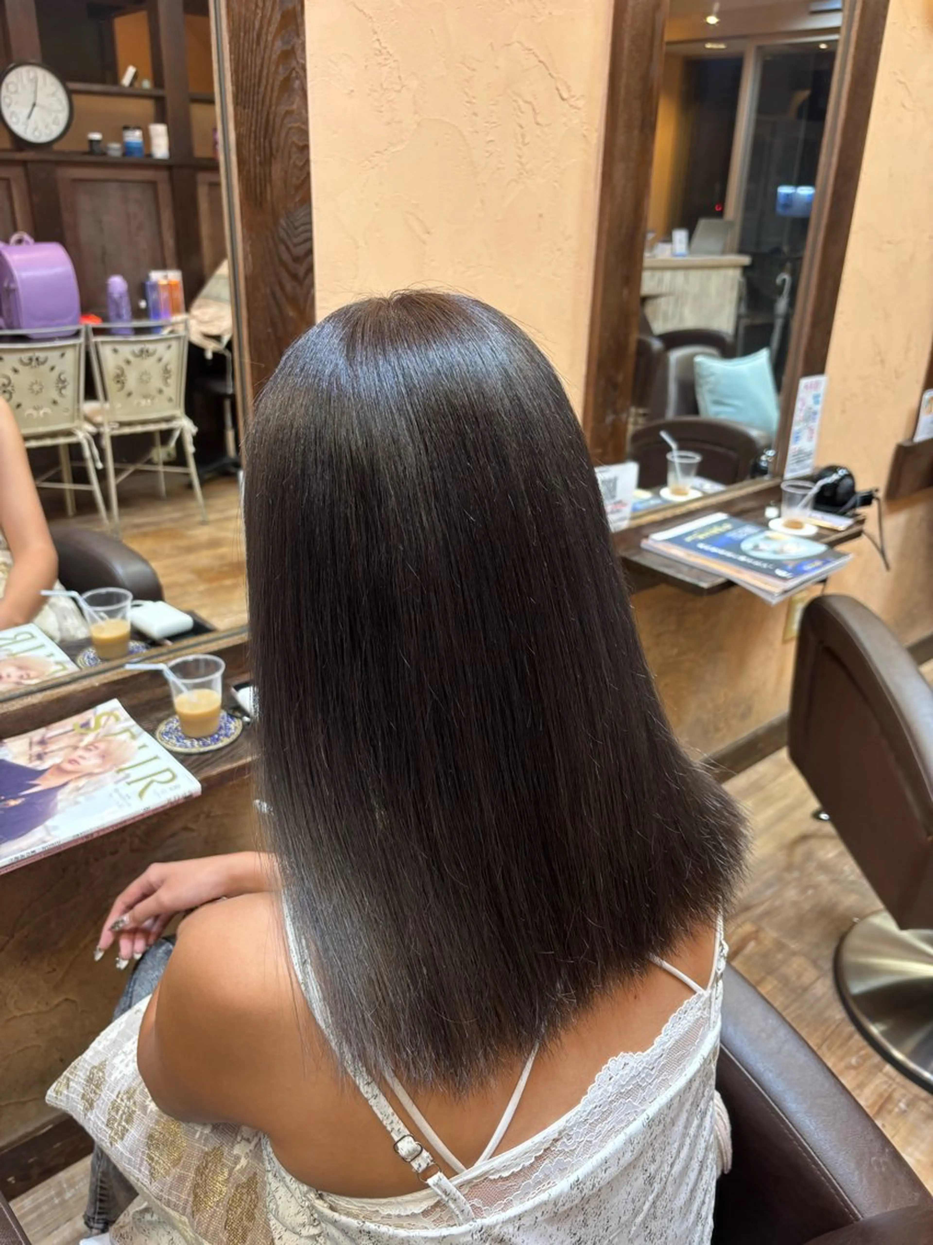 セミロング カラー ヘアカラー トリートメント ブリーチカラー🎀 Himariのヘアスタイル