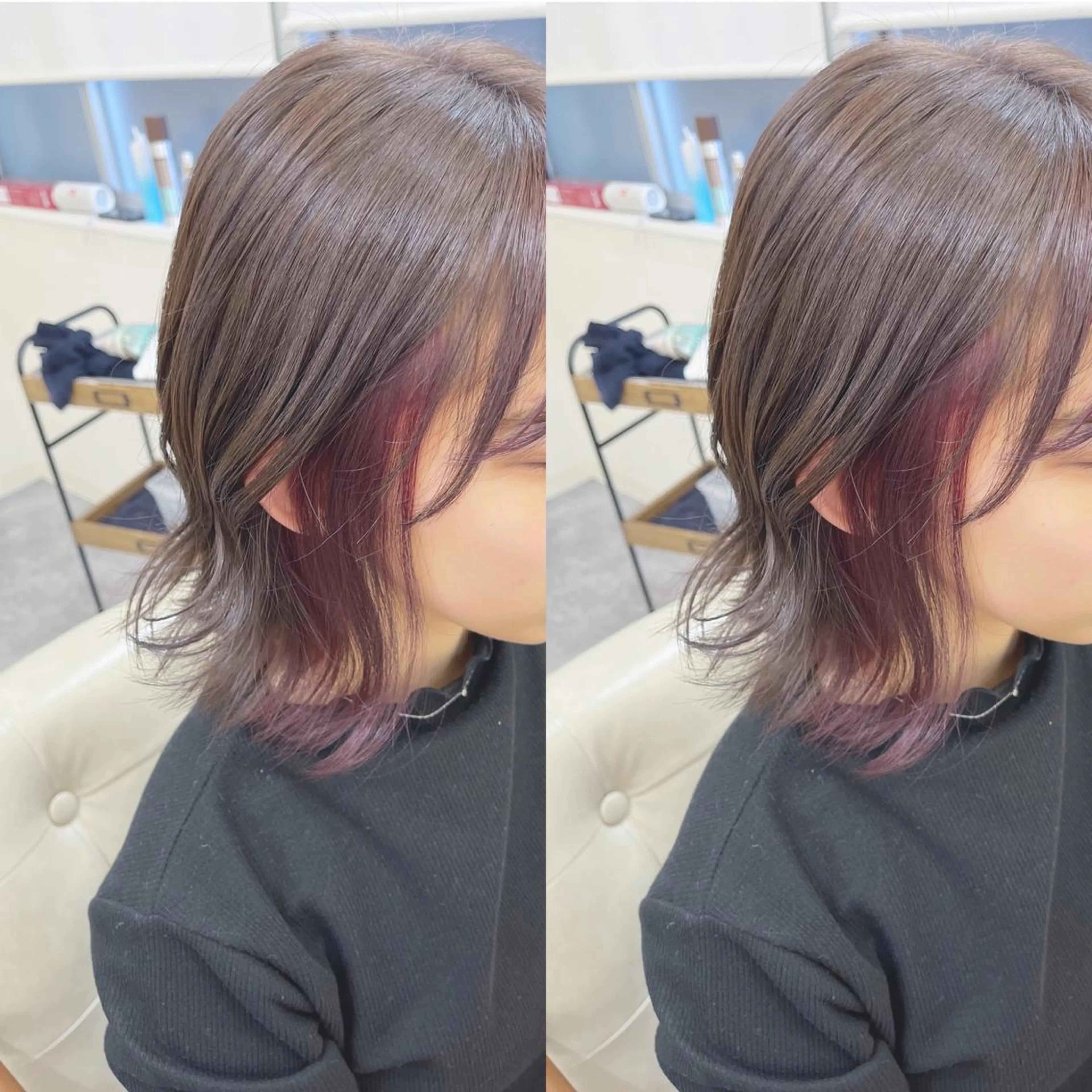 ミディアム ミストバング H所属・H (エイチ) 烏丸御池店のヘアスタイル