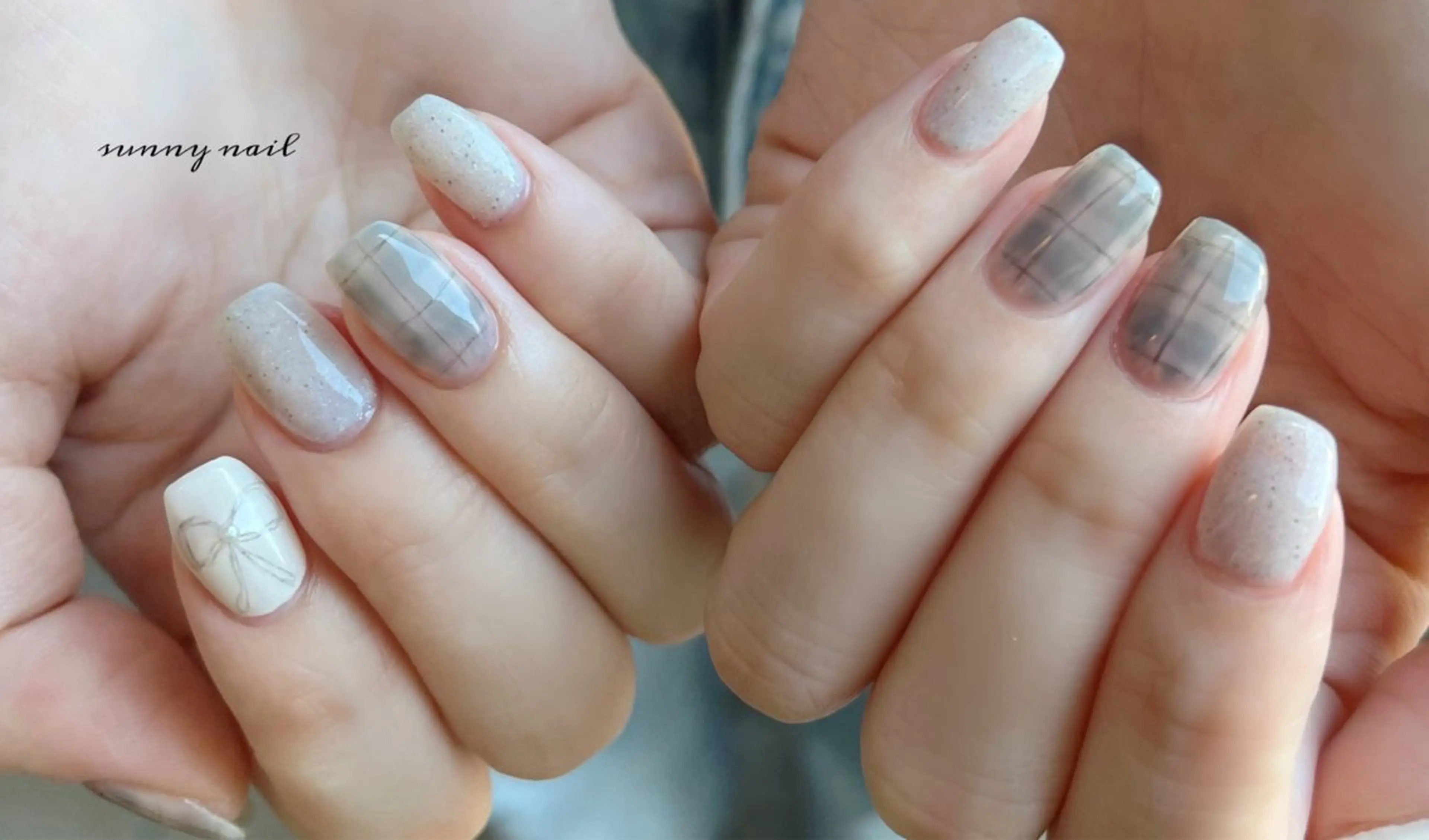 ネイル リボン sunny nailのネイルデザイン