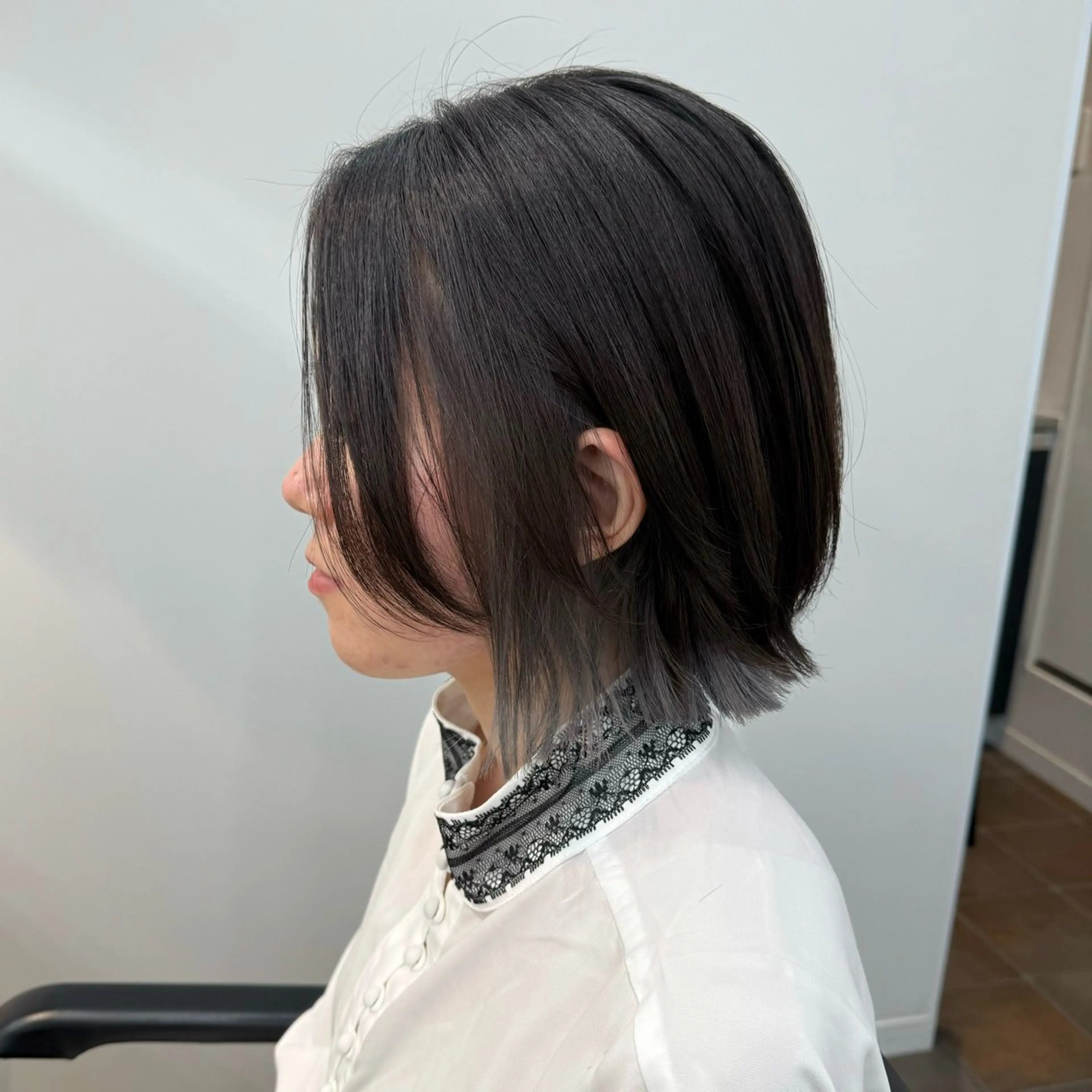 ミディアム ウルフカット カット ヘアカラー トリートメント miwa/ボブパーマ /モードボブのヘアスタイル