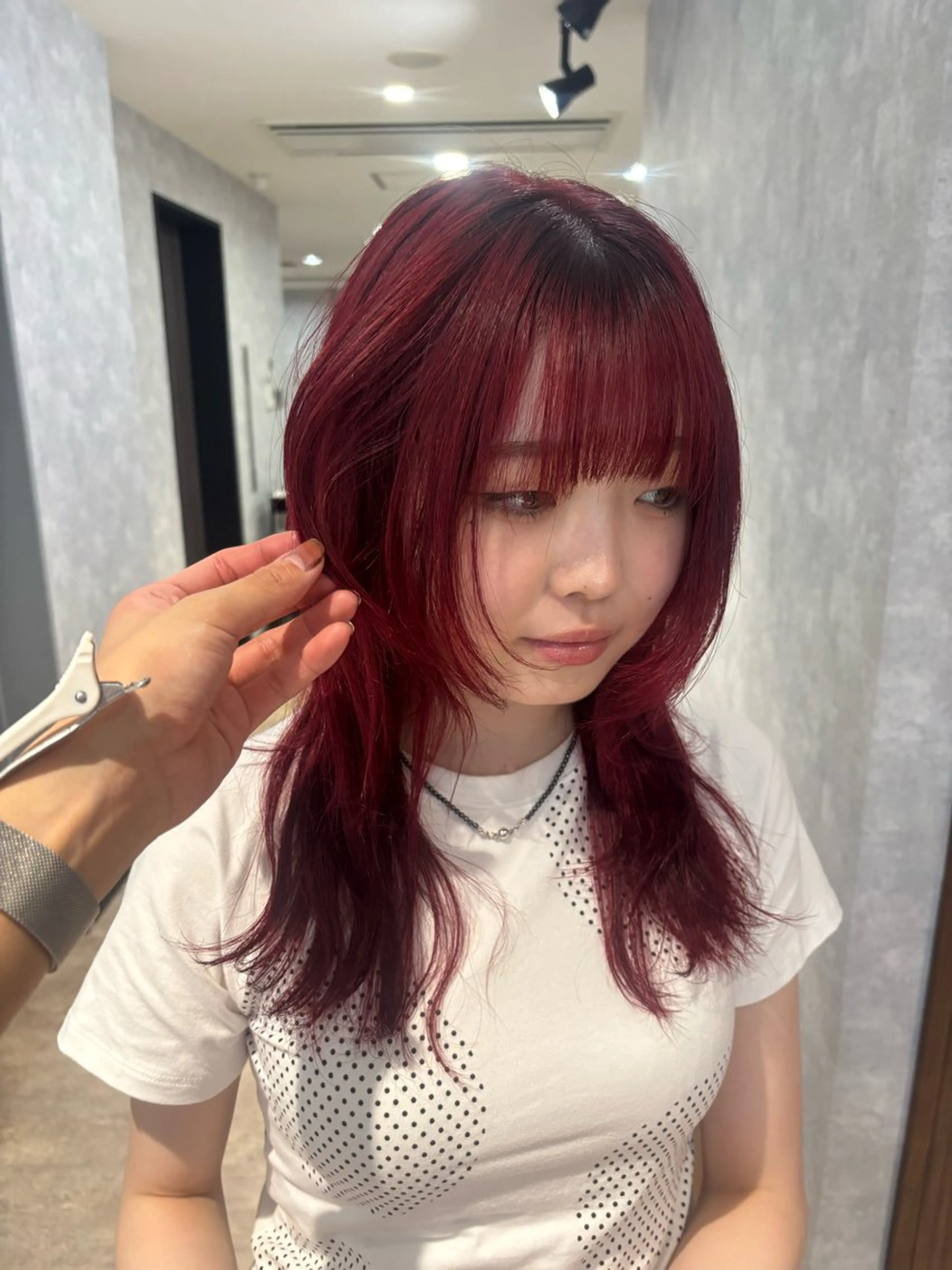 ミディアム カラー カット ヘアカラー トリートメント 🌐NATSUMI 🌐【寒色カラー】のヘアスタイル