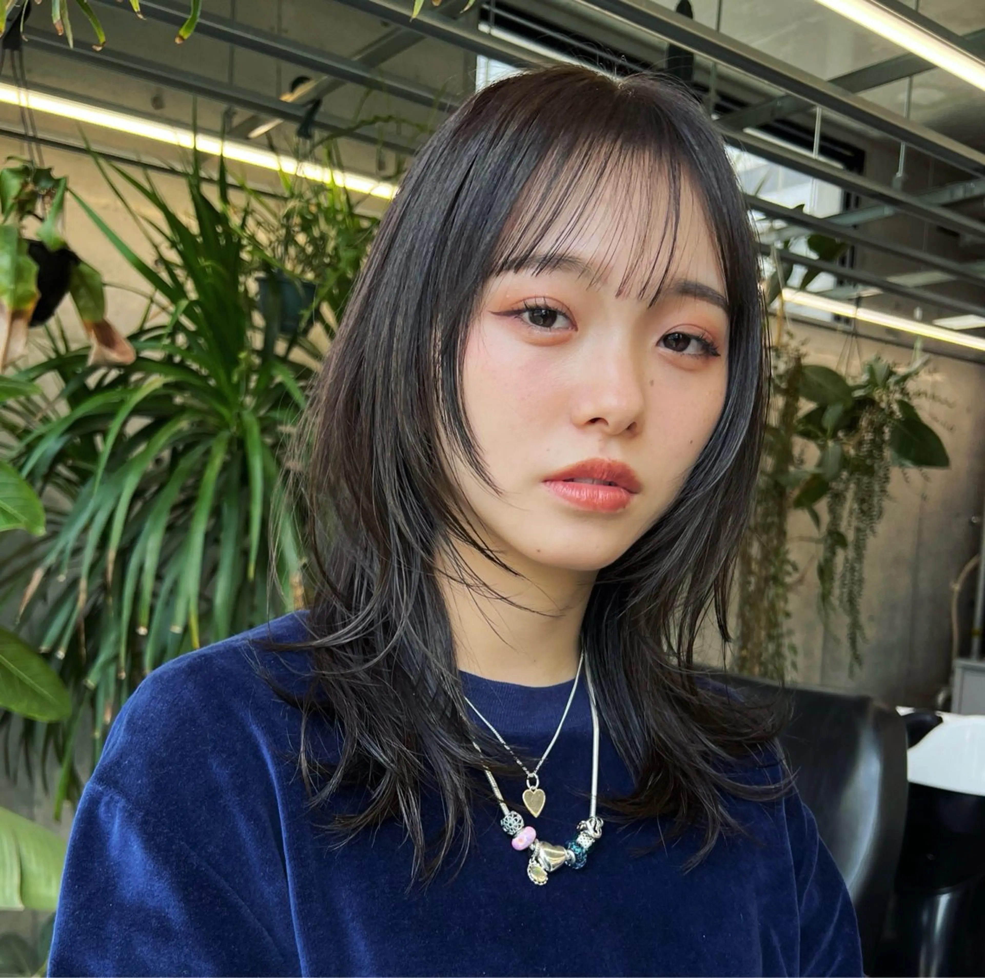 ミディアム カラー カット ヘアカラー ハッシュカット カシマハヤトのヘアスタイル