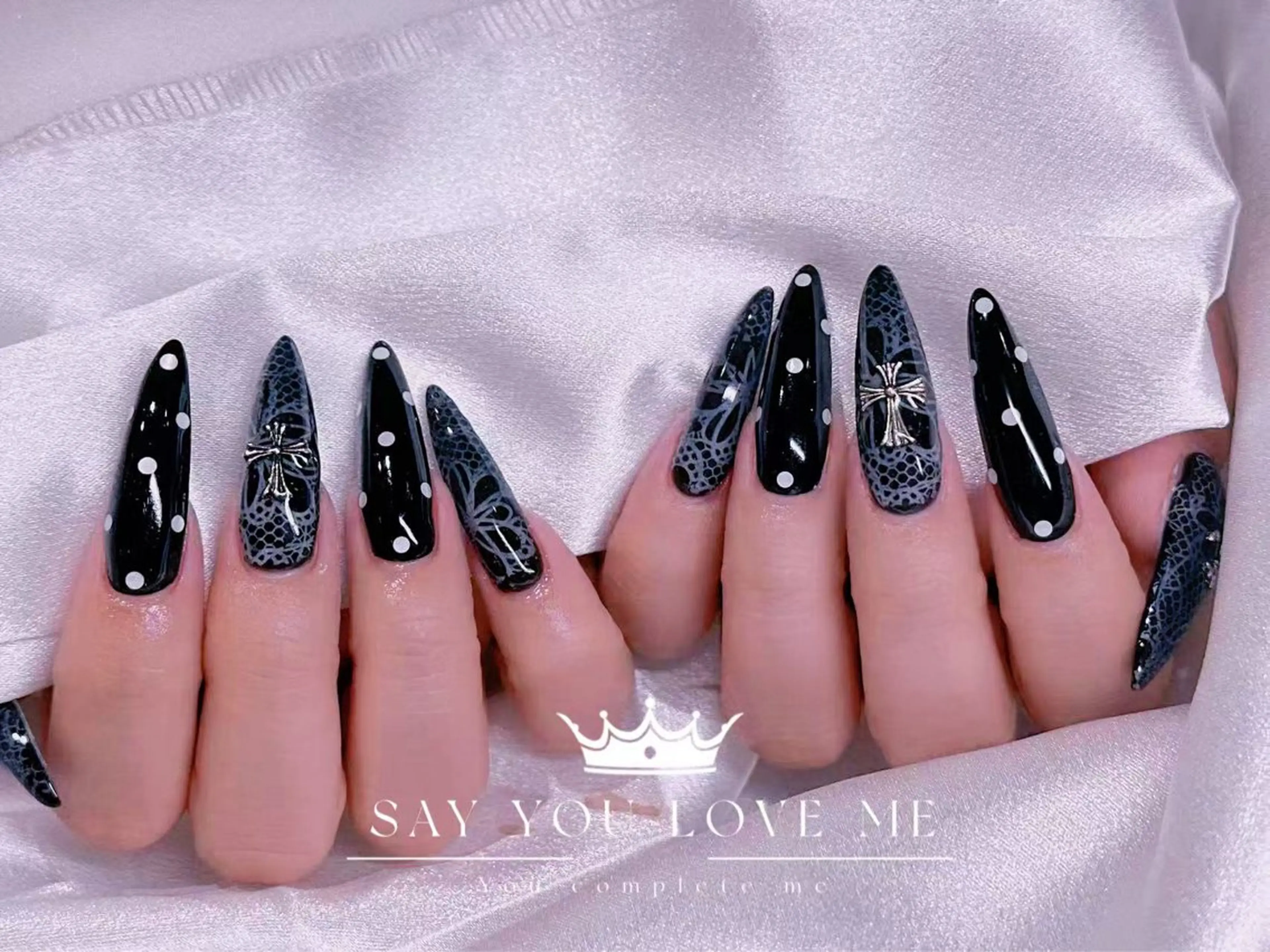 ネイル 成人式 ジェルネイル マグネットネイル パラジェル ワンホンネイル ハンドネイル M2 せいのネイルデザイン