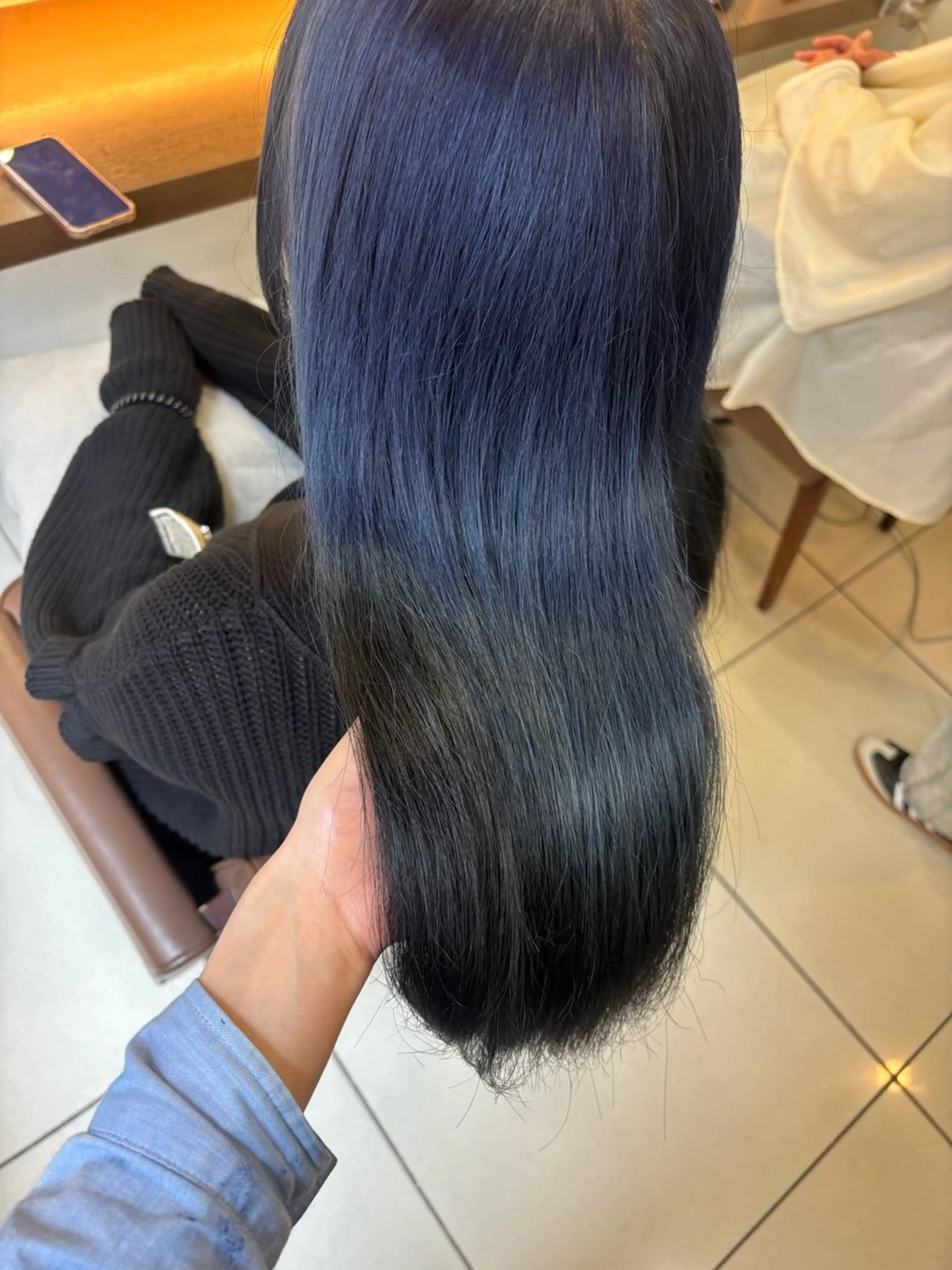 ロング ヘアカラー 羽エクステ/シール エクステ/横浜駅5分のヘアスタイル