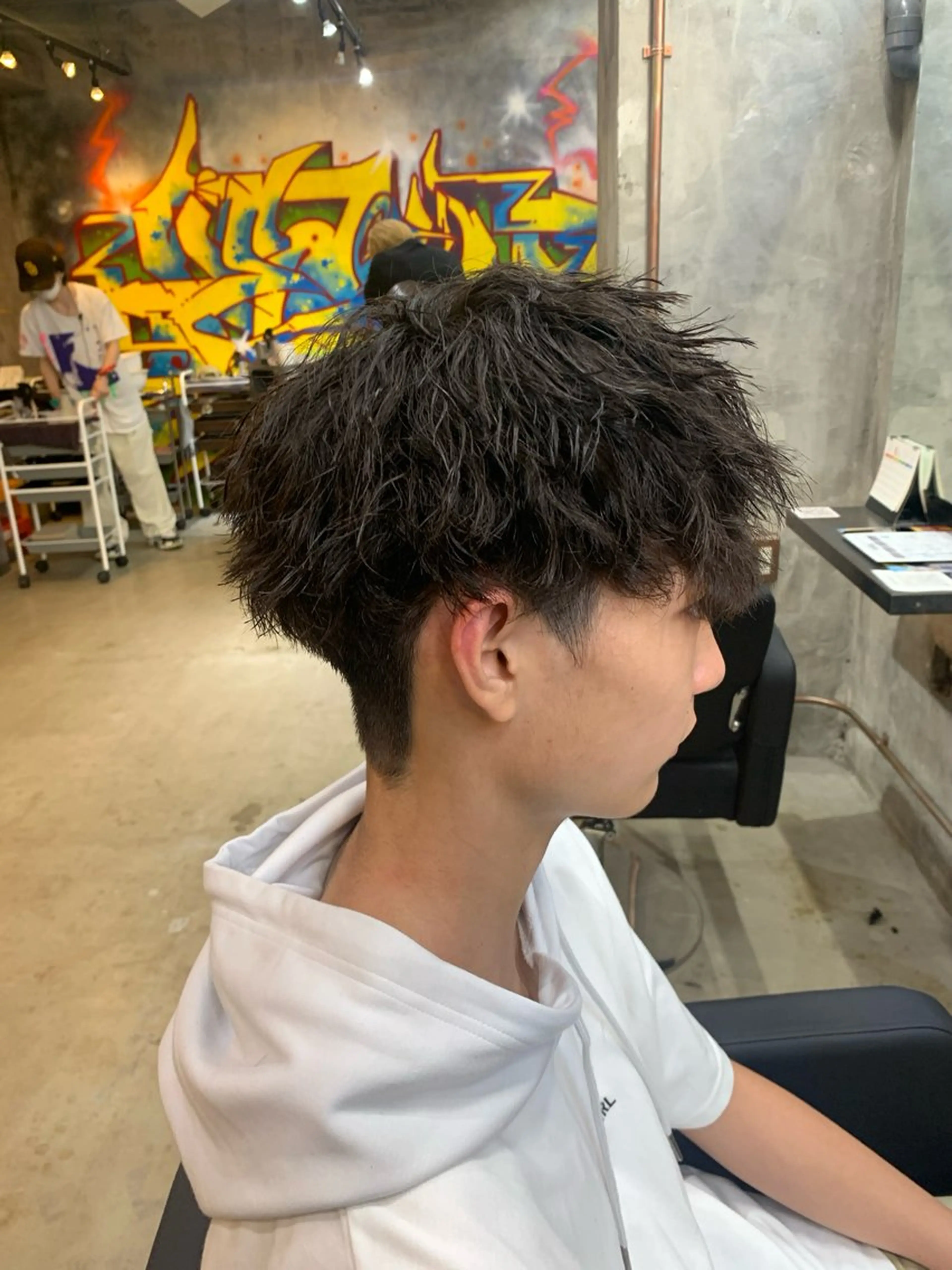 パーマ メンズ マッシュ メンズパーマ ツイストスパイラルパーマ スパイラルパーマ カット パーマ ⚡️メンズパーマ特化 mens支持◎/忠地のヘアスタイル