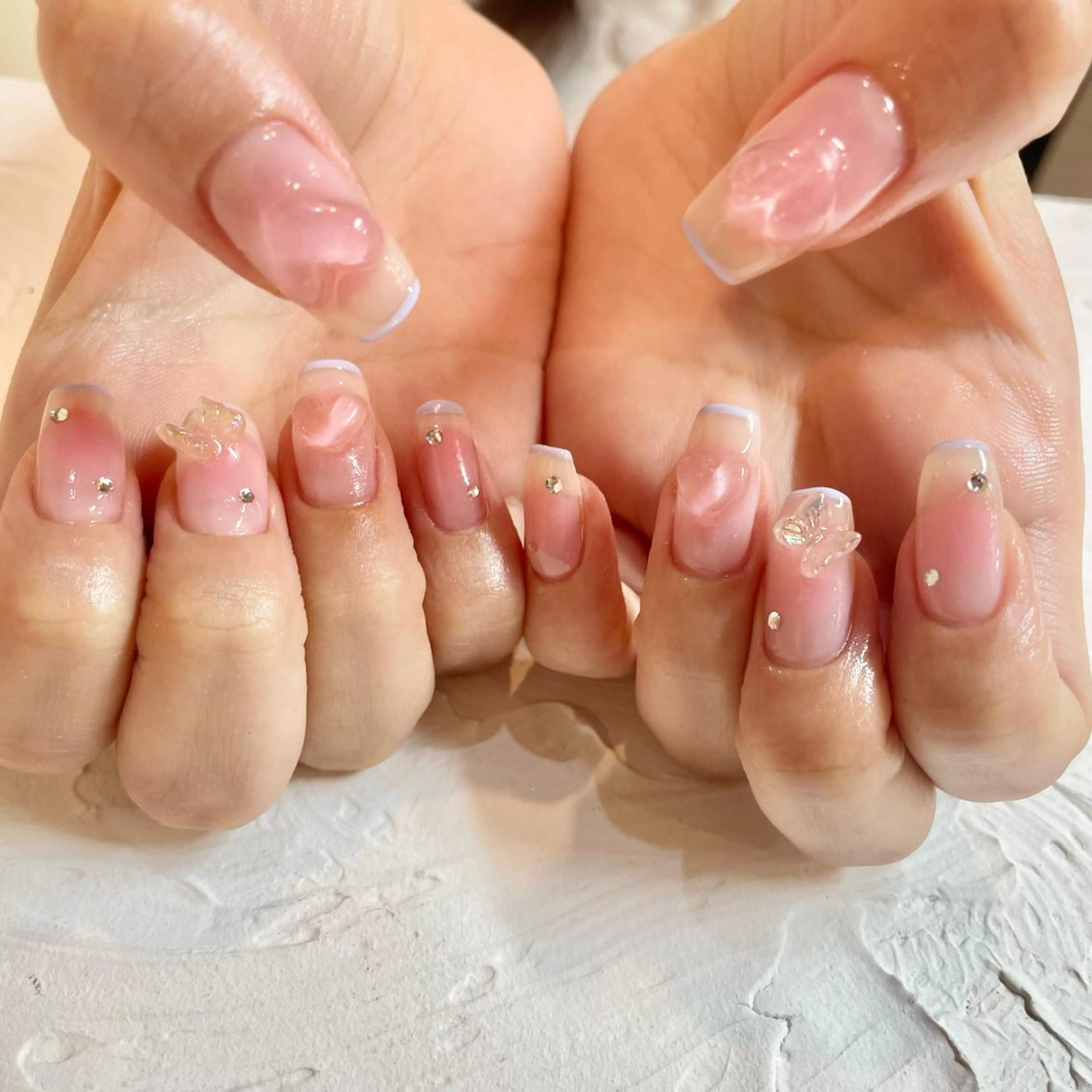 ネイル ハート 🎀AYAKO 🎀中韓ネイルのネイルデザイン