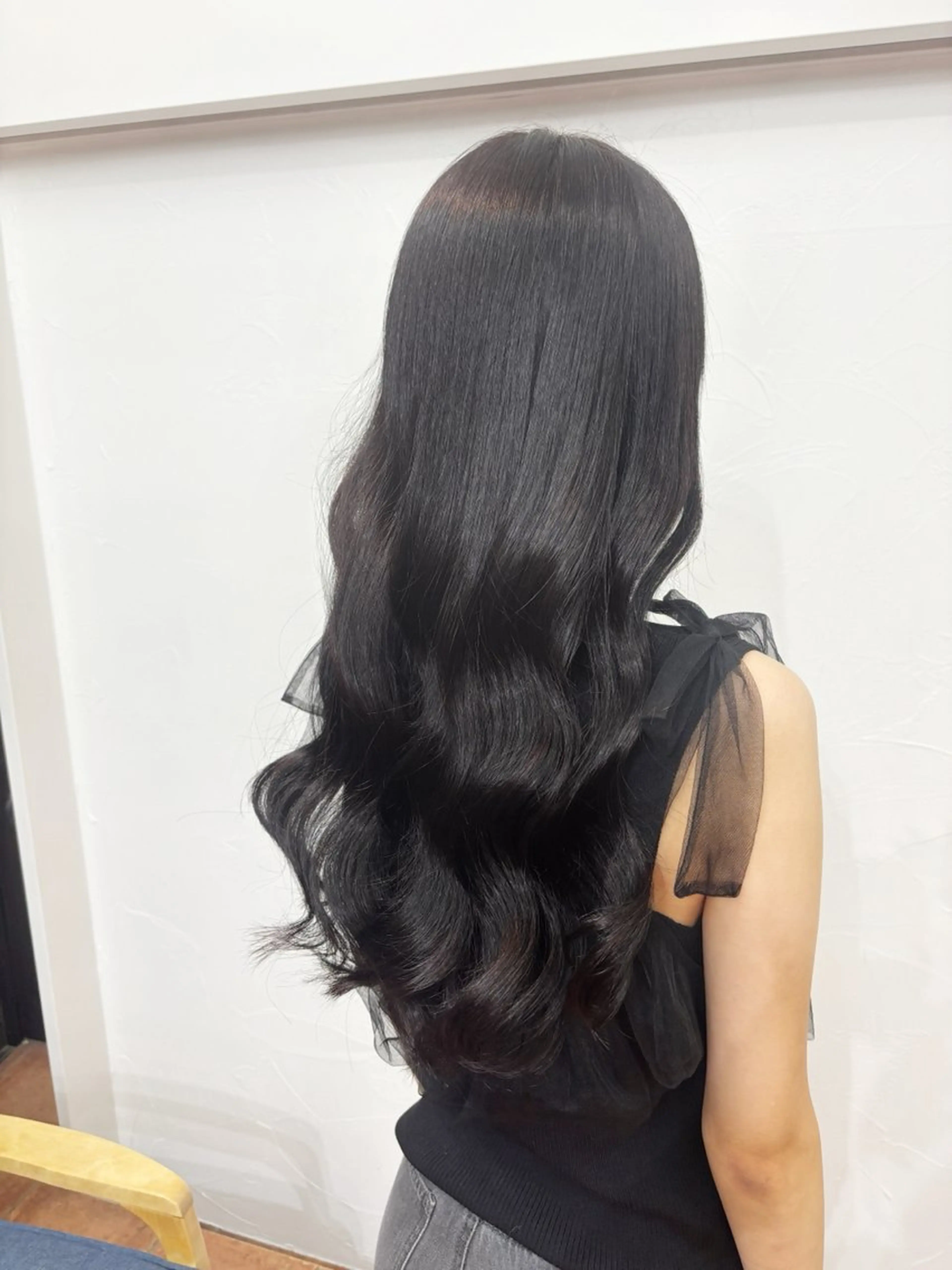 ロング ヘアカラー ラベンダーカラー /巻き/WAKANAのヘアスタイル