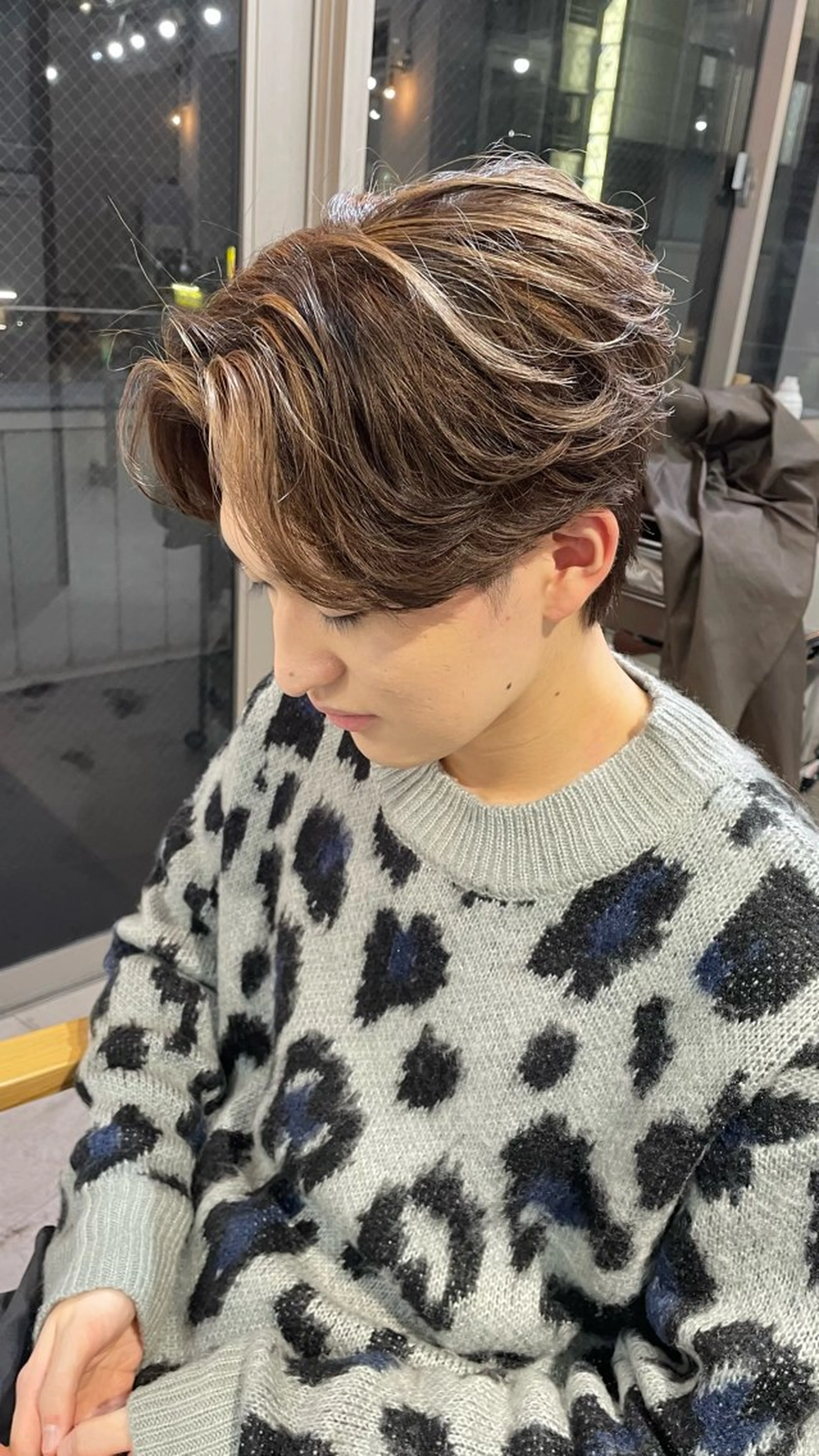 ショート メンズ センターパート カット 笹井 逸希/メンズ韓国ヘアのヘアスタイル