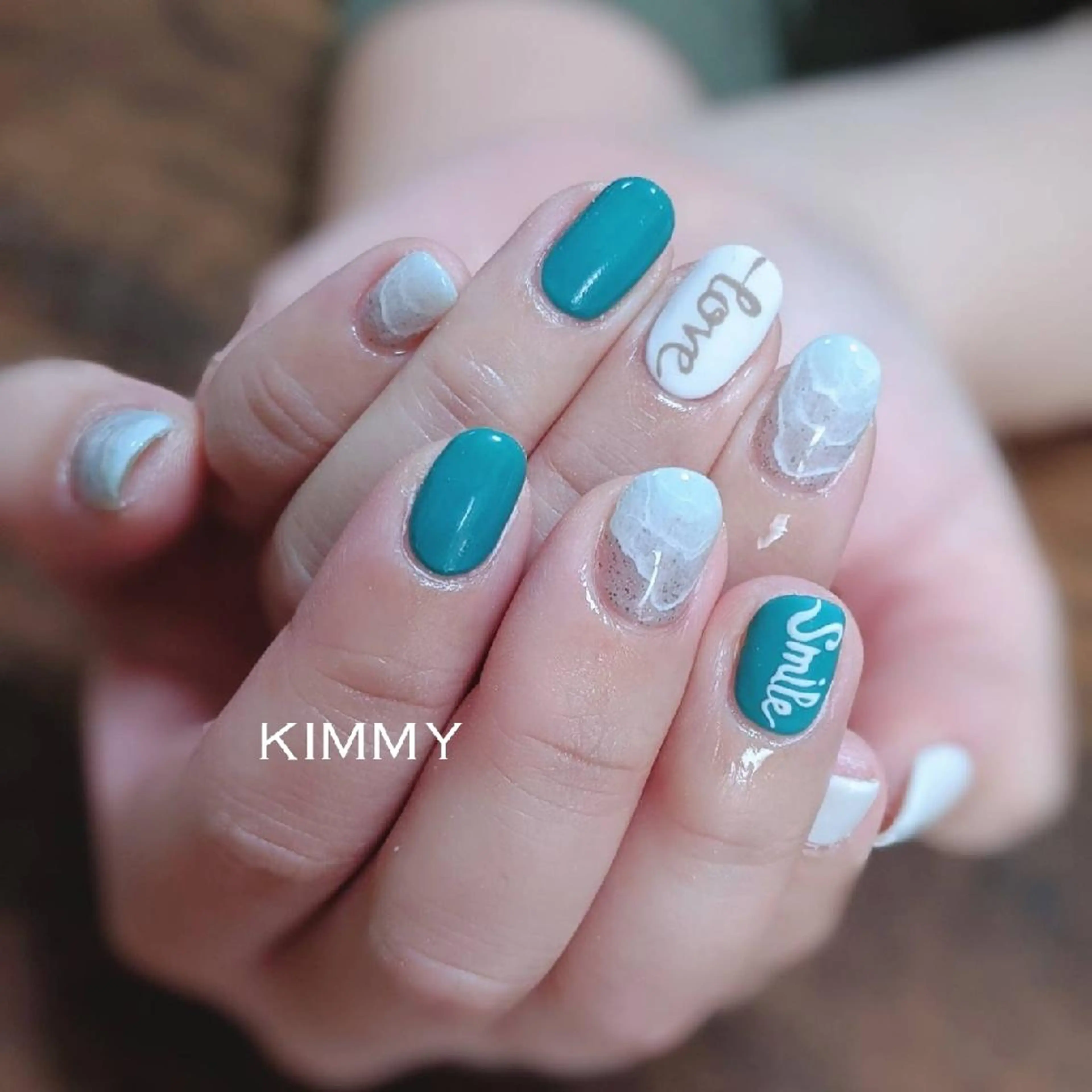 ネイル マットネイル ハンドネイル kimmy nailsのネイルデザイン