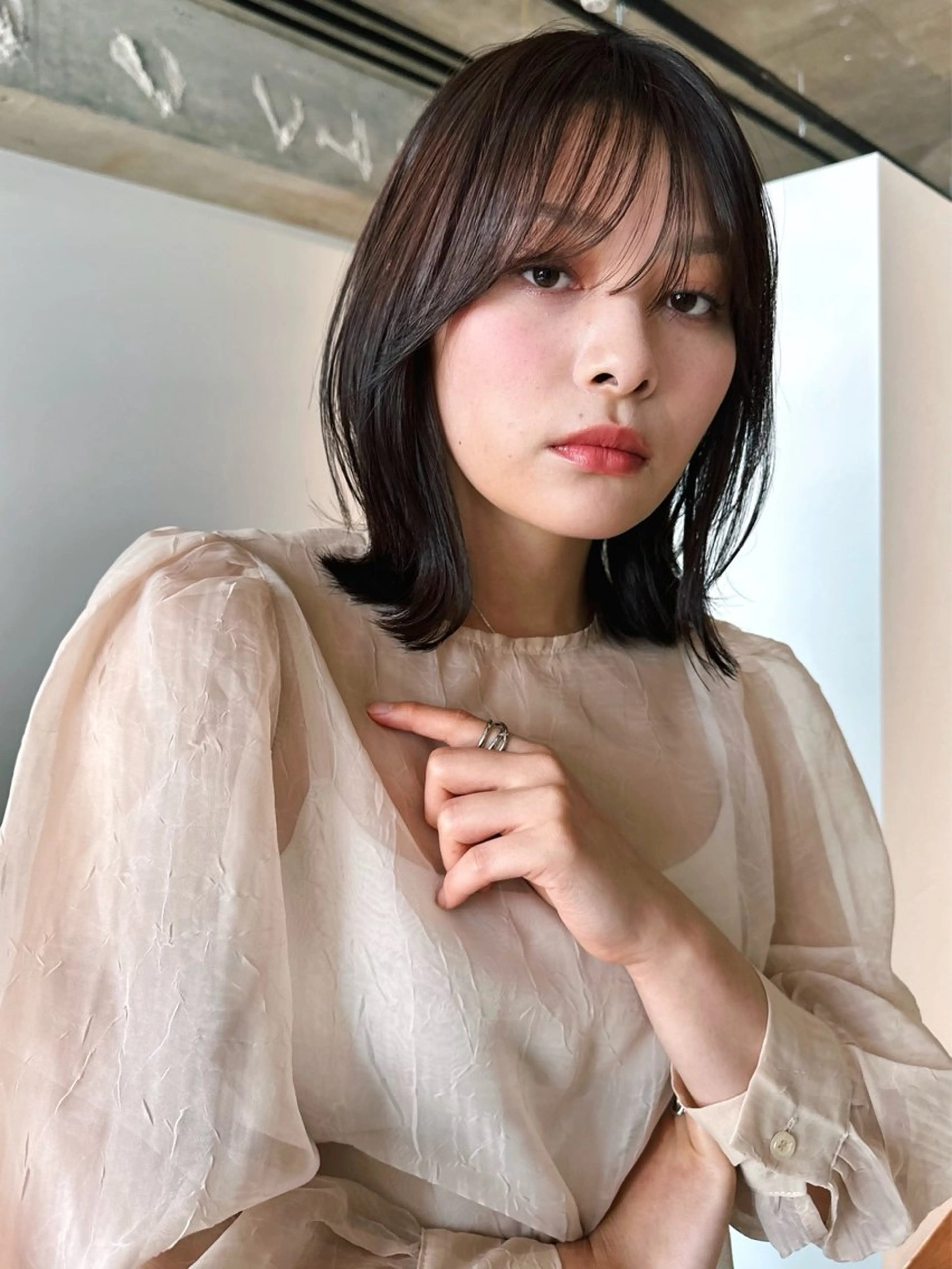 ショート カラー パーマ 🫧小顔×似合わせ× 透明感カラー🫧のヘアスタイル