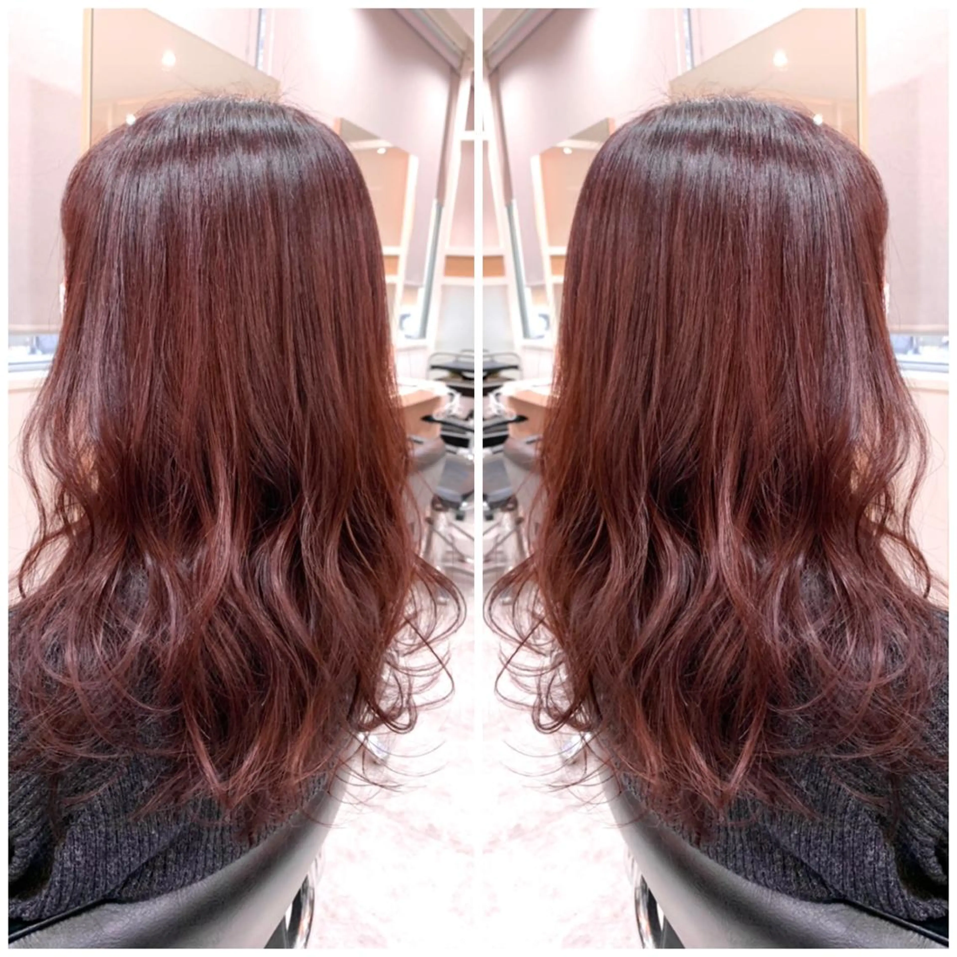 【❤️レッドオレンジ系暖色カラーにしたいならこれ🧡】N.ルフレカラー✖️キュアトリートメント《白髪染めも可能◎》の写真