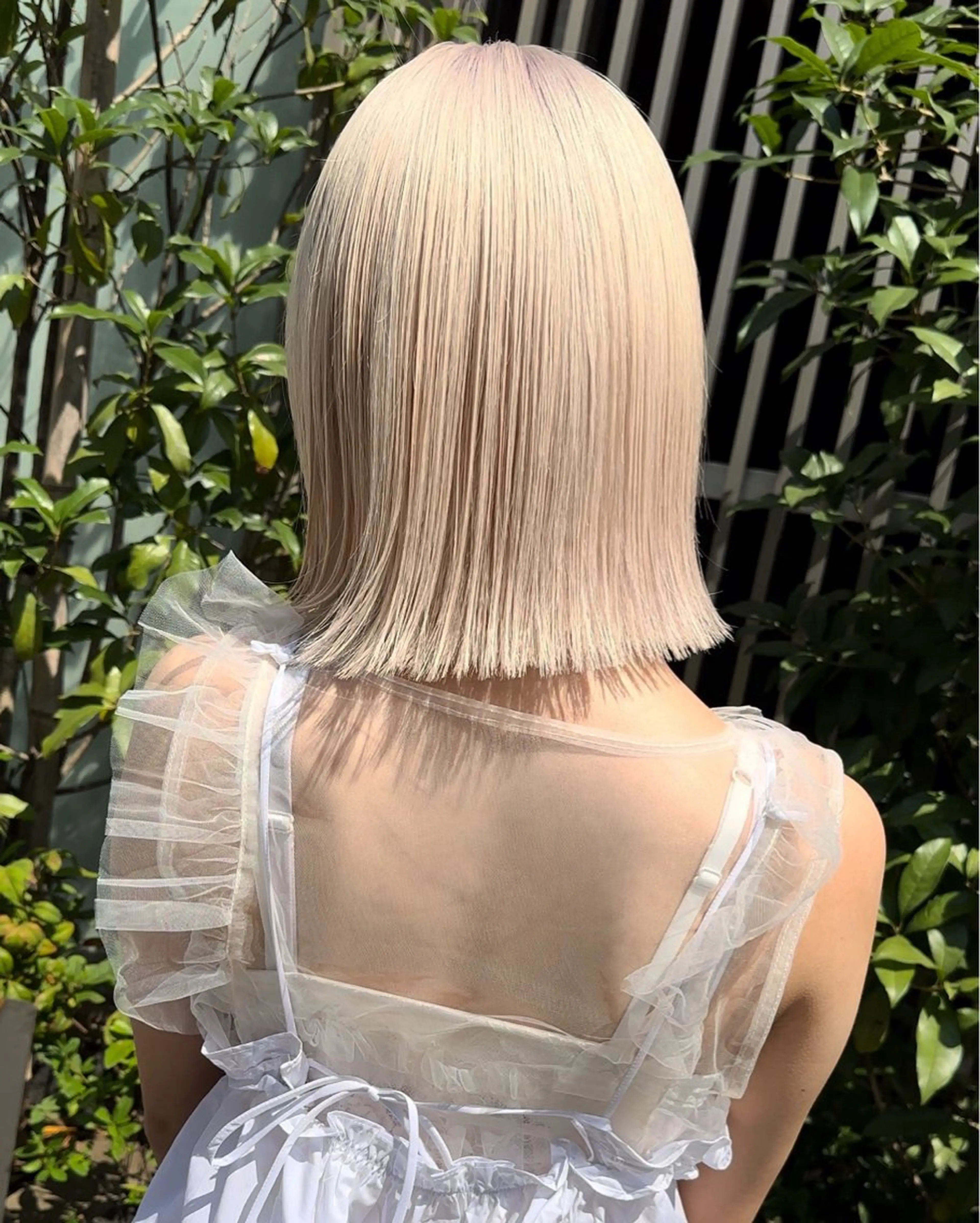 セミロング 髪質改善 縮毛矯正 トリートメント 酸熱トリートメント トリートメント カラーモデル募集 ✨🤍モモハ🤍✨のヘアスタイル