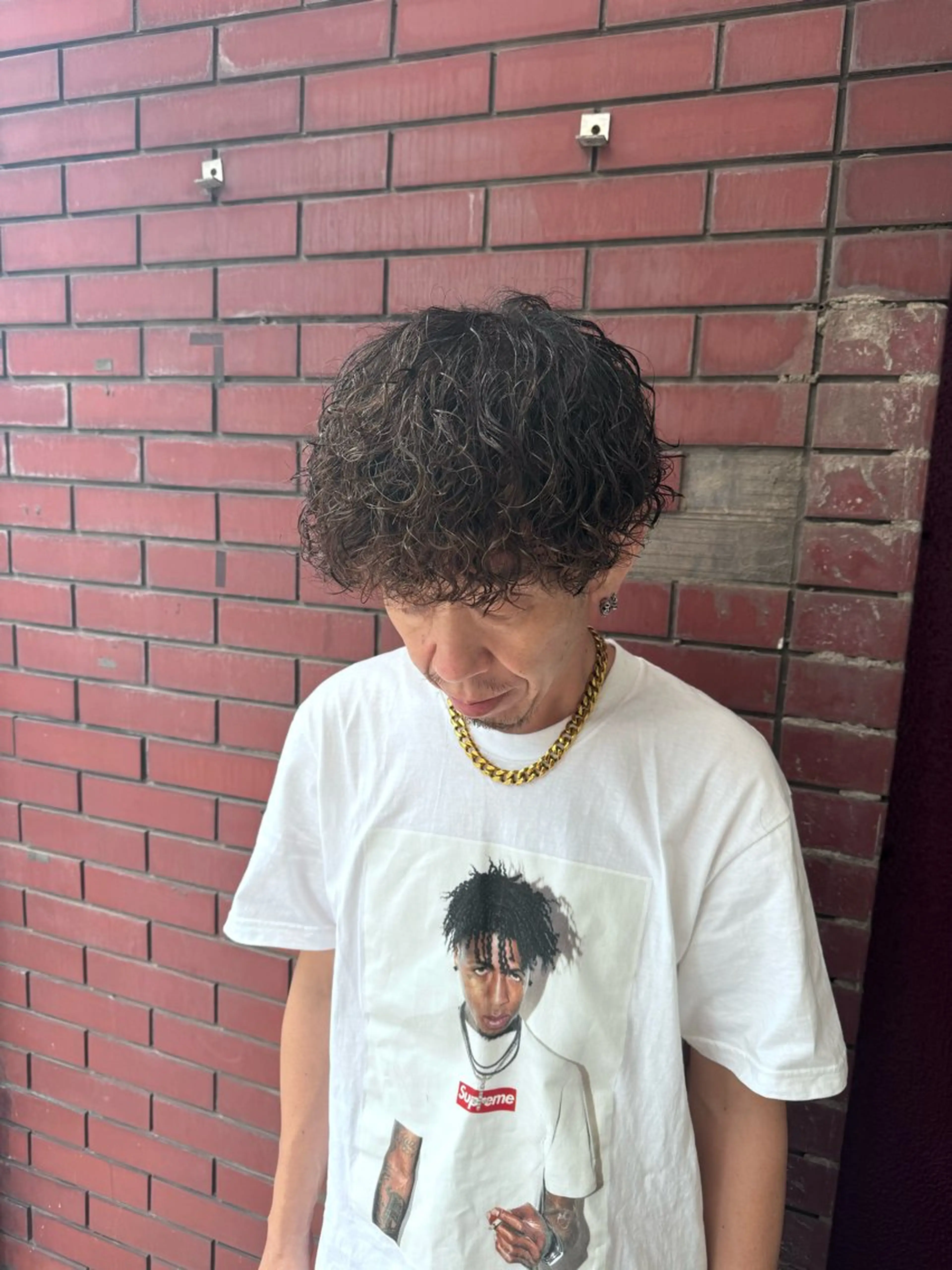 パーマ プードルパーマ 柏メンズカットパーマ NO.1タイチのヘアスタイル