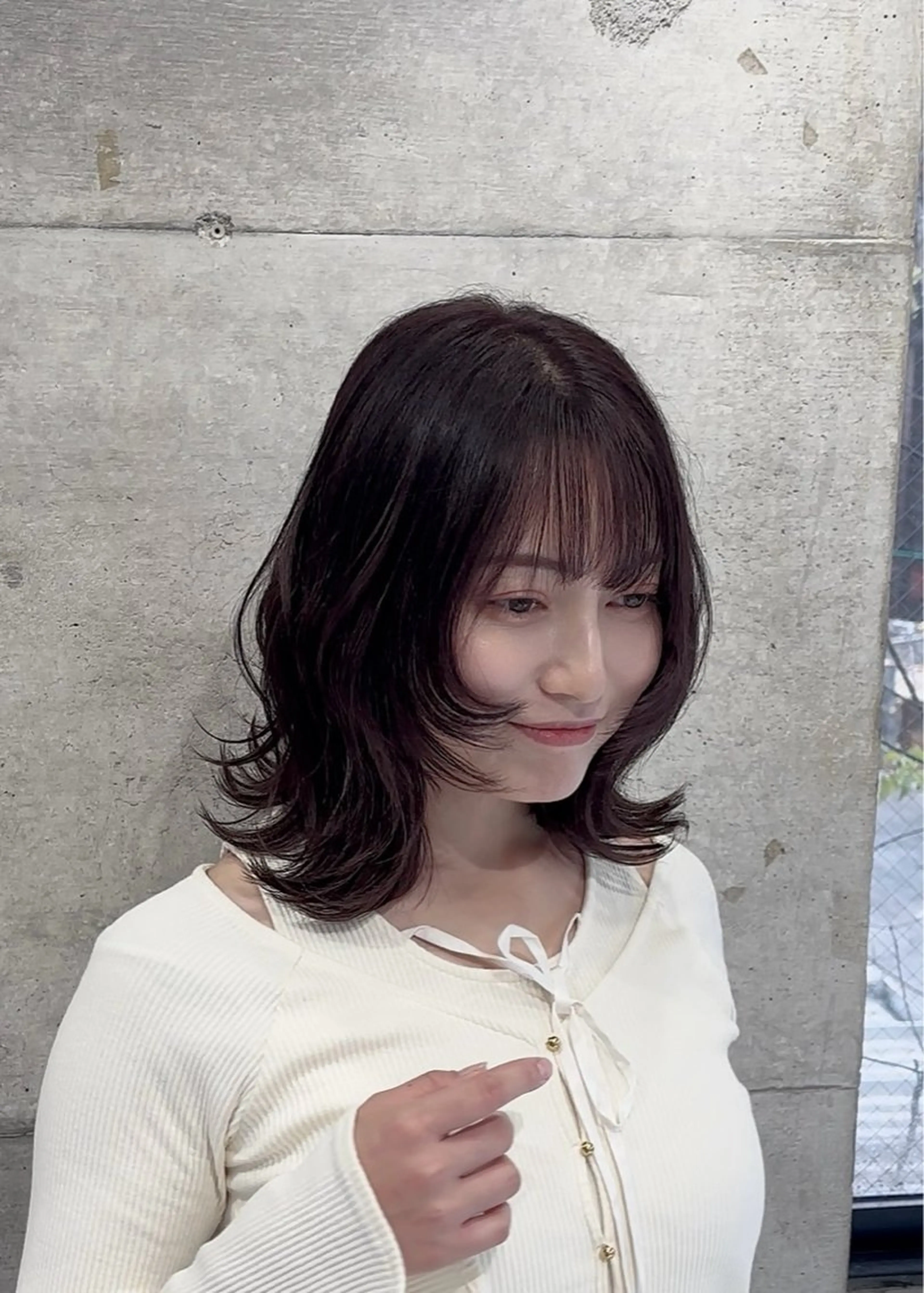 ミディアム 💎レイヤー×顔周り カット💎杉原のヘアスタイル