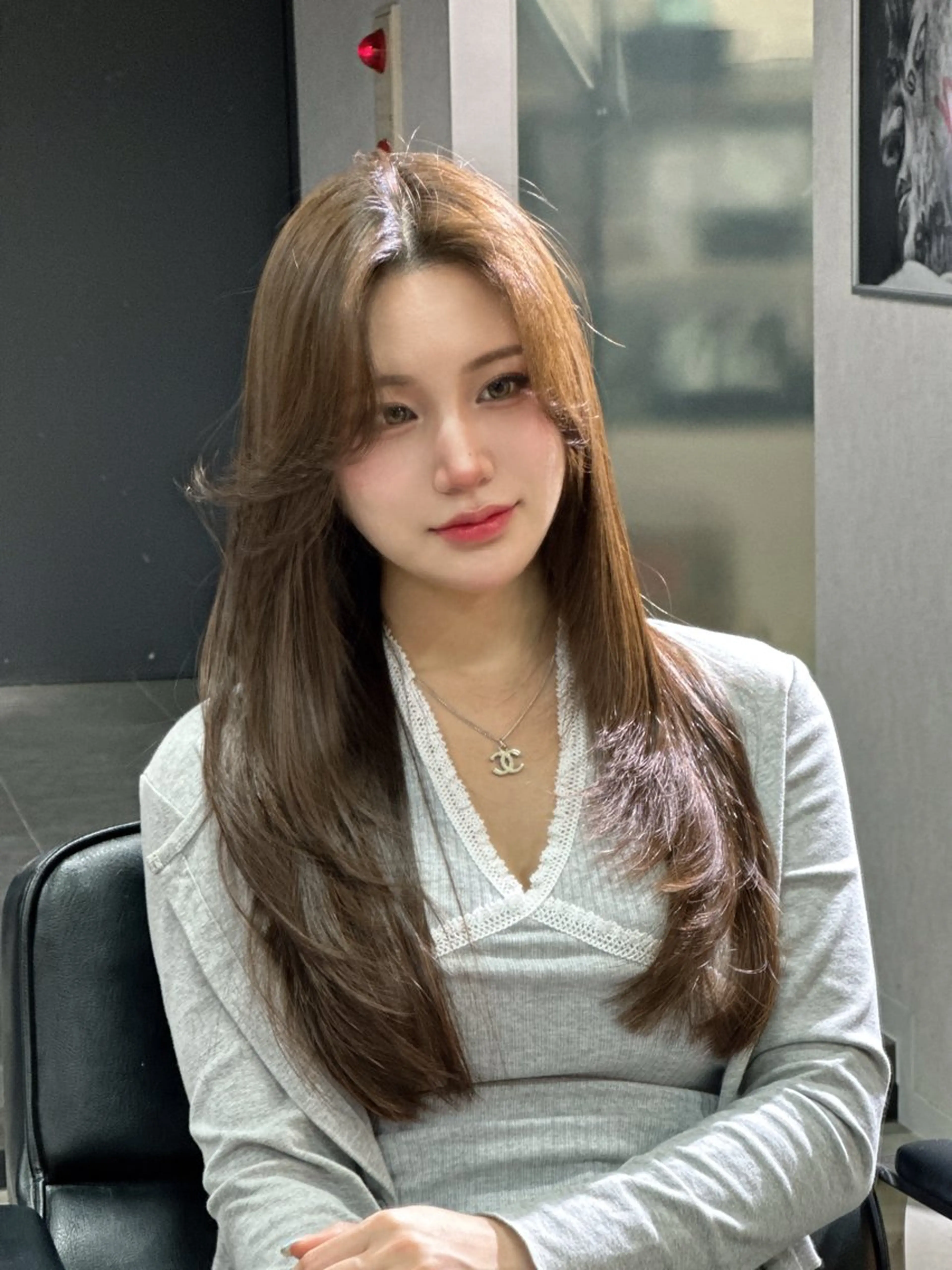 ロング カラー カット ヘアカラー トリートメント ワンホンヘア ケラチン/Kaitoのヘアスタイル