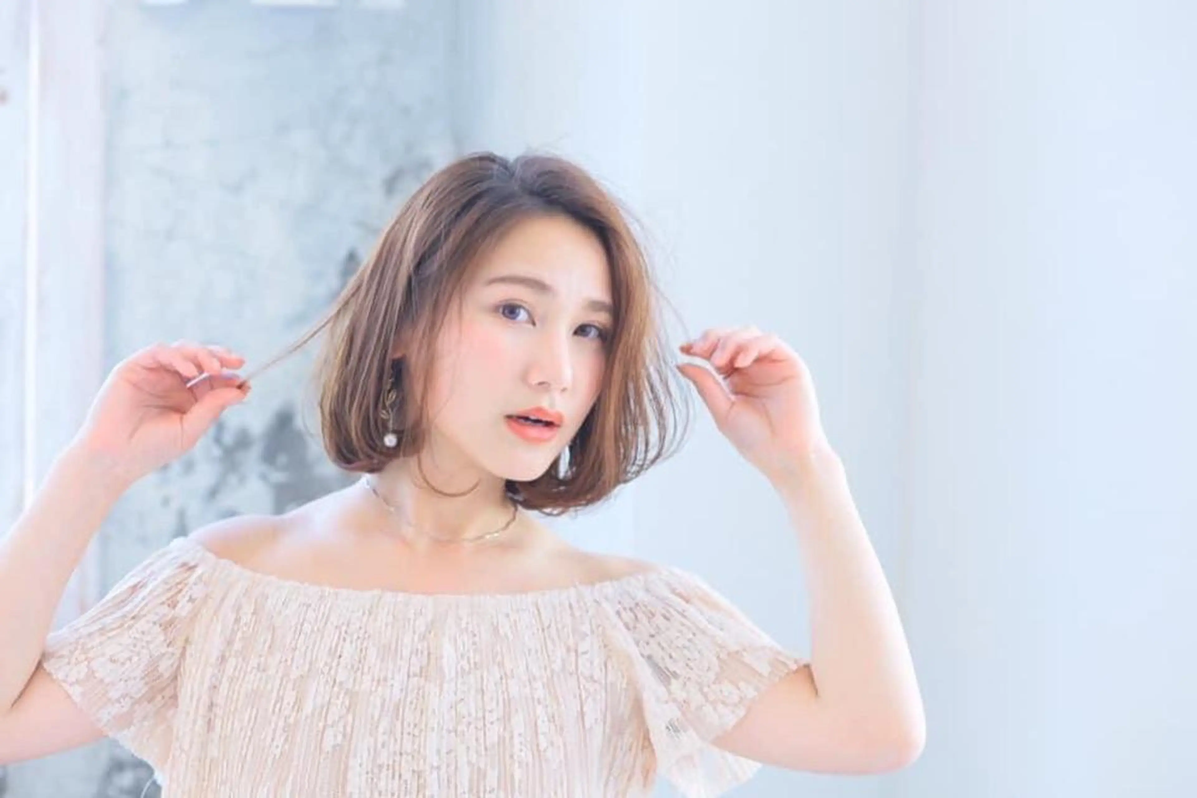 ミディアム 🦋ミルクティーベー ジュ🦋mayukiのヘアスタイル