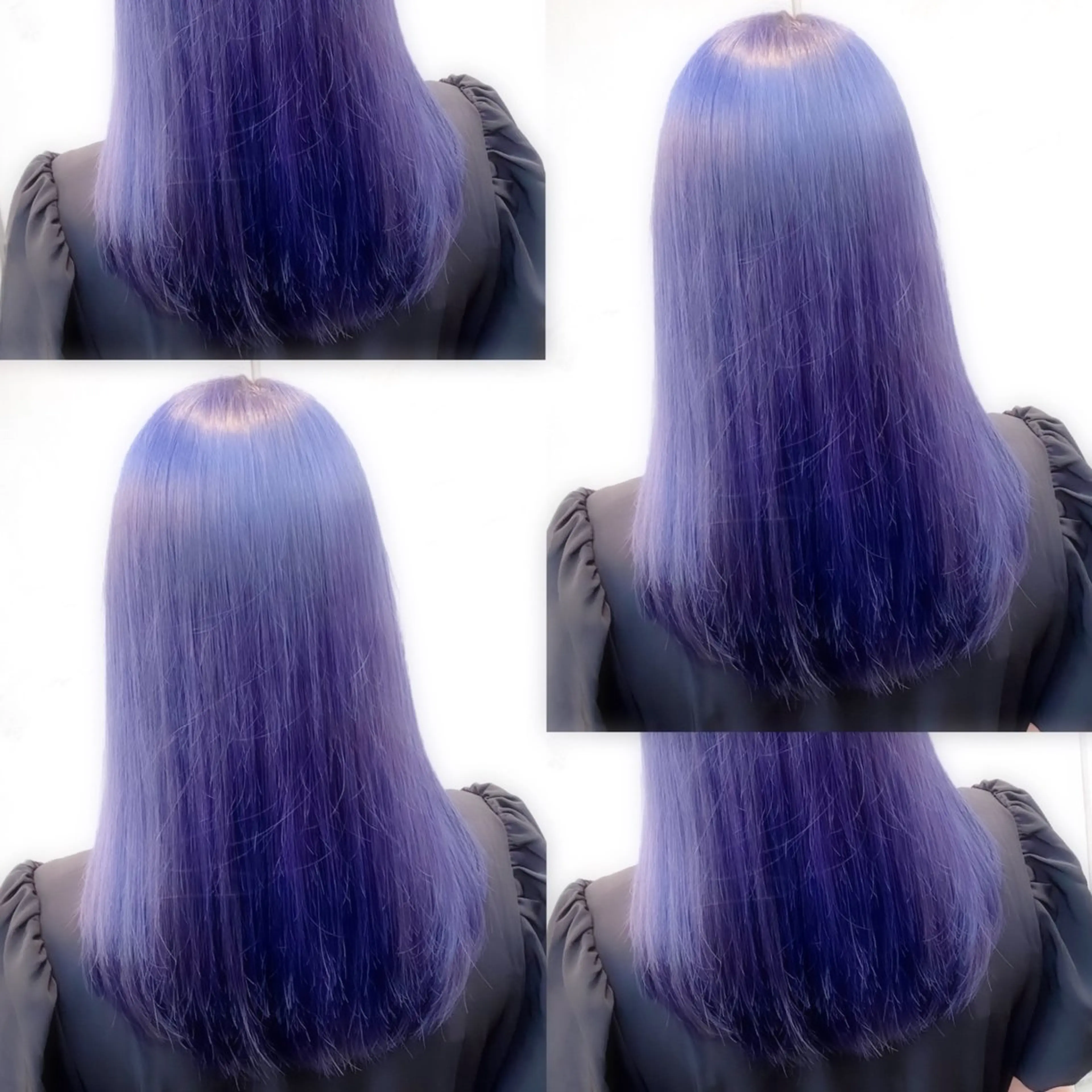 セミロング カラー ヘアアレンジ メンズ 透明感カラー デザインカラー ダブルカラー 髪質改善 🦋重くない暗髪🦋 Hana🦋のヘアスタイル