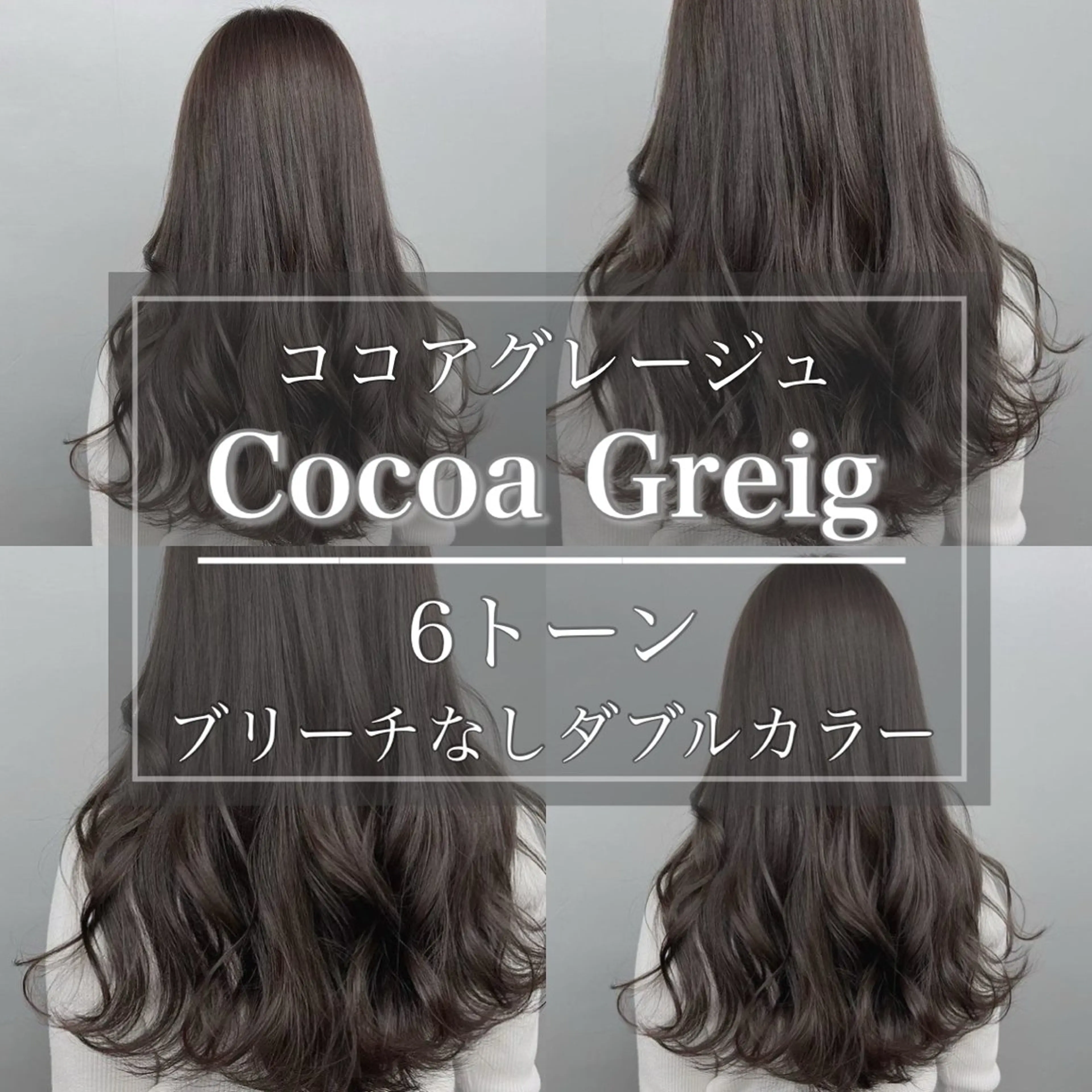 ロング カラー 透明感カラー グレージュ/あいのヘアスタイル