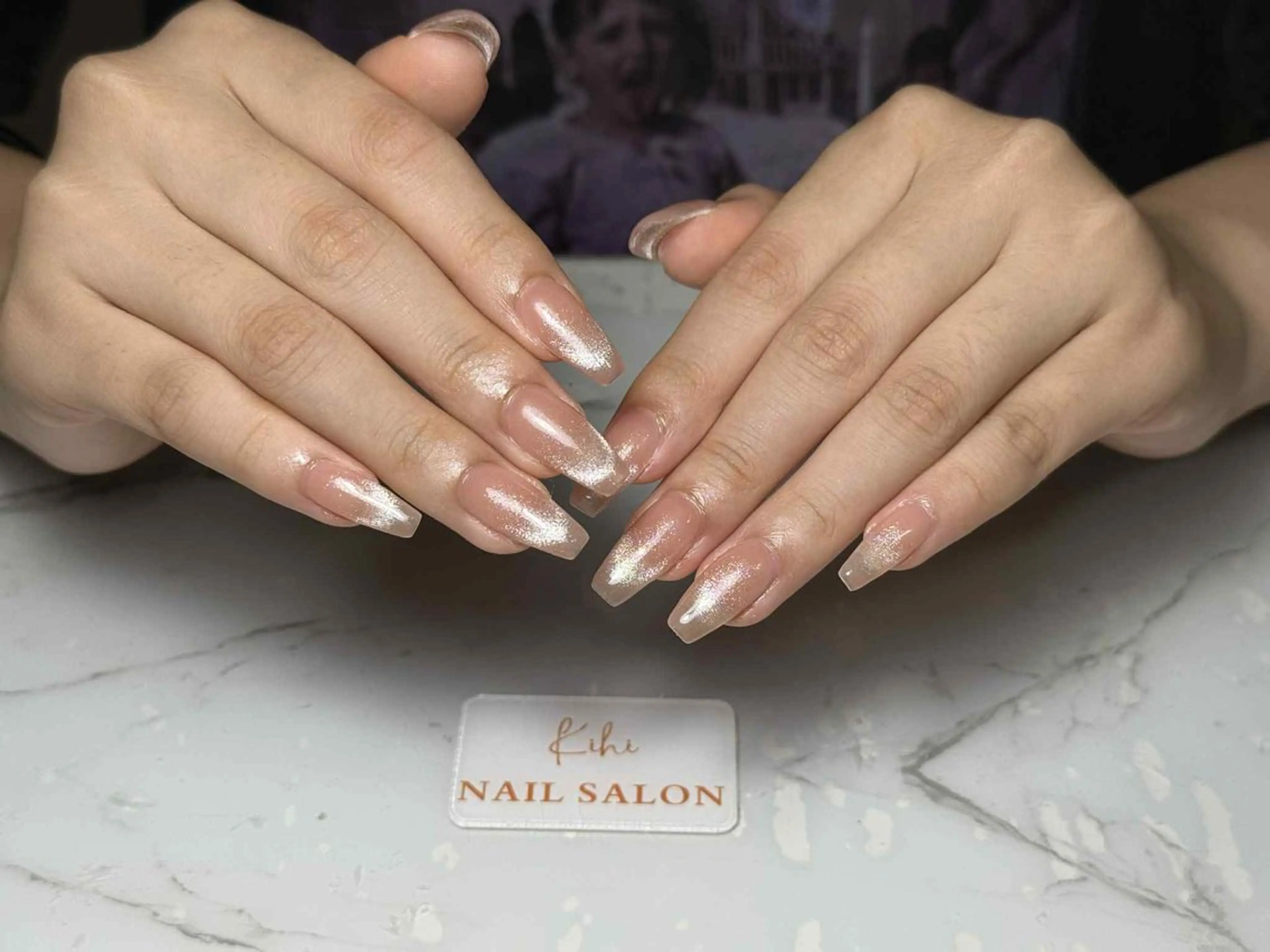 ネイル アートネイル フレンチネイル ジェルネイル グラデーション 韓国ネイル ハンドネイル さくら💮💮 【オフ無料】のネイルデザイン