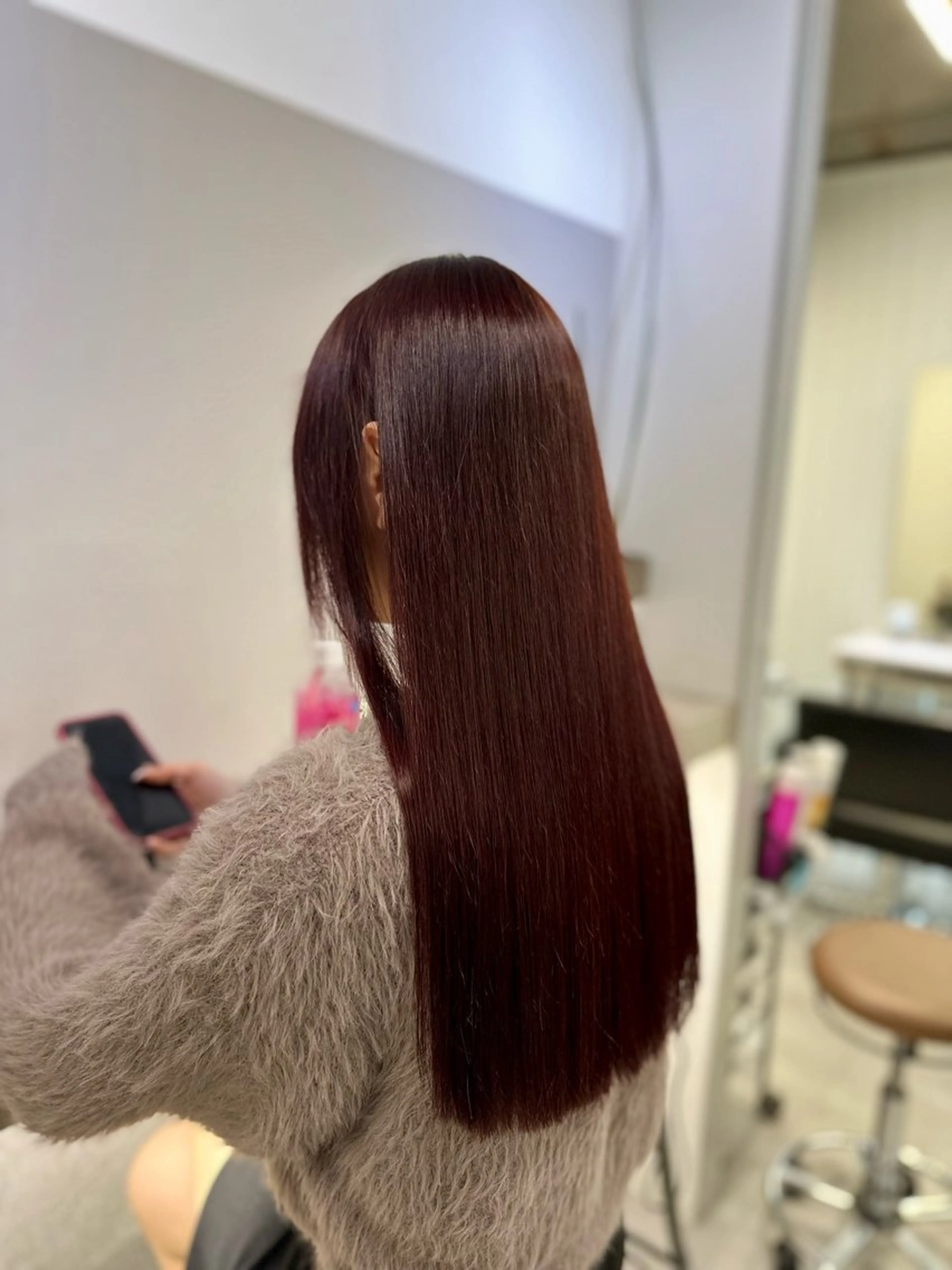 ロング カット ヘアカラー 縮毛矯正 トリートメント JYO 髪質改善専門家のヘアスタイル